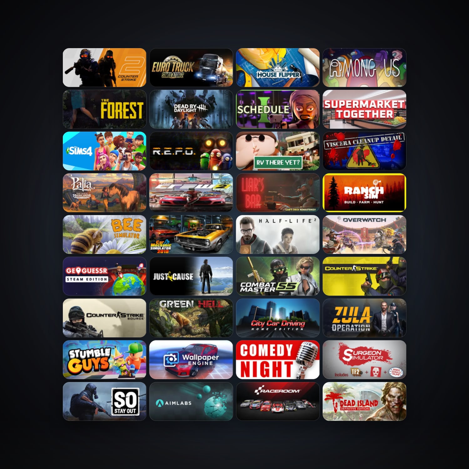 Steam 159 games, Steam 34, clean — HabibiAccounts