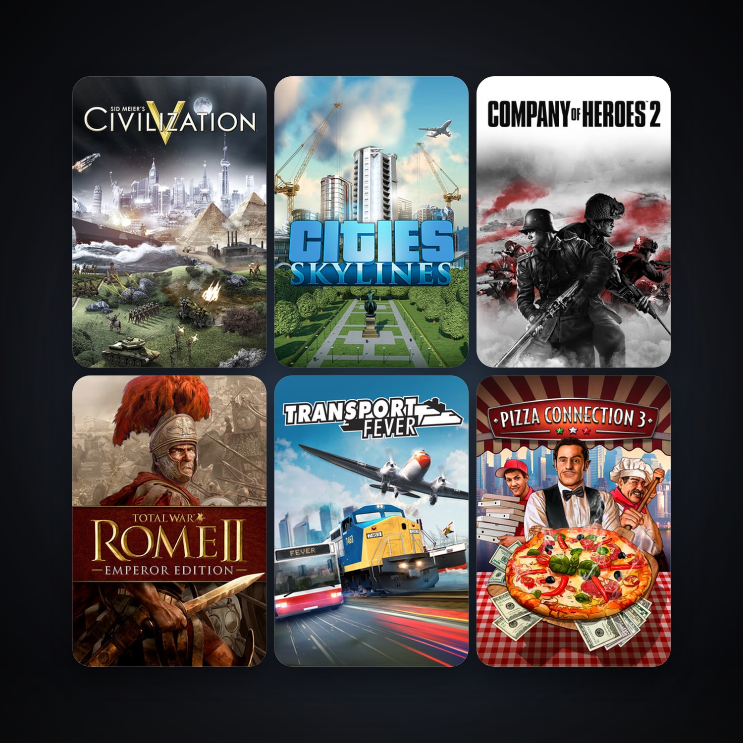 Medieval II: Total War + Sid Meier's Civilization V, 46 games, Steam 11, clean — HabibiAccounts