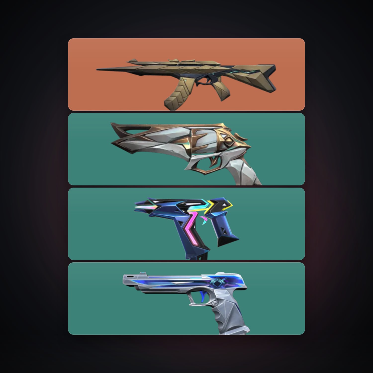 AP Silver 1 locker — 5 skins, lvl 102 — HabibiAccounts