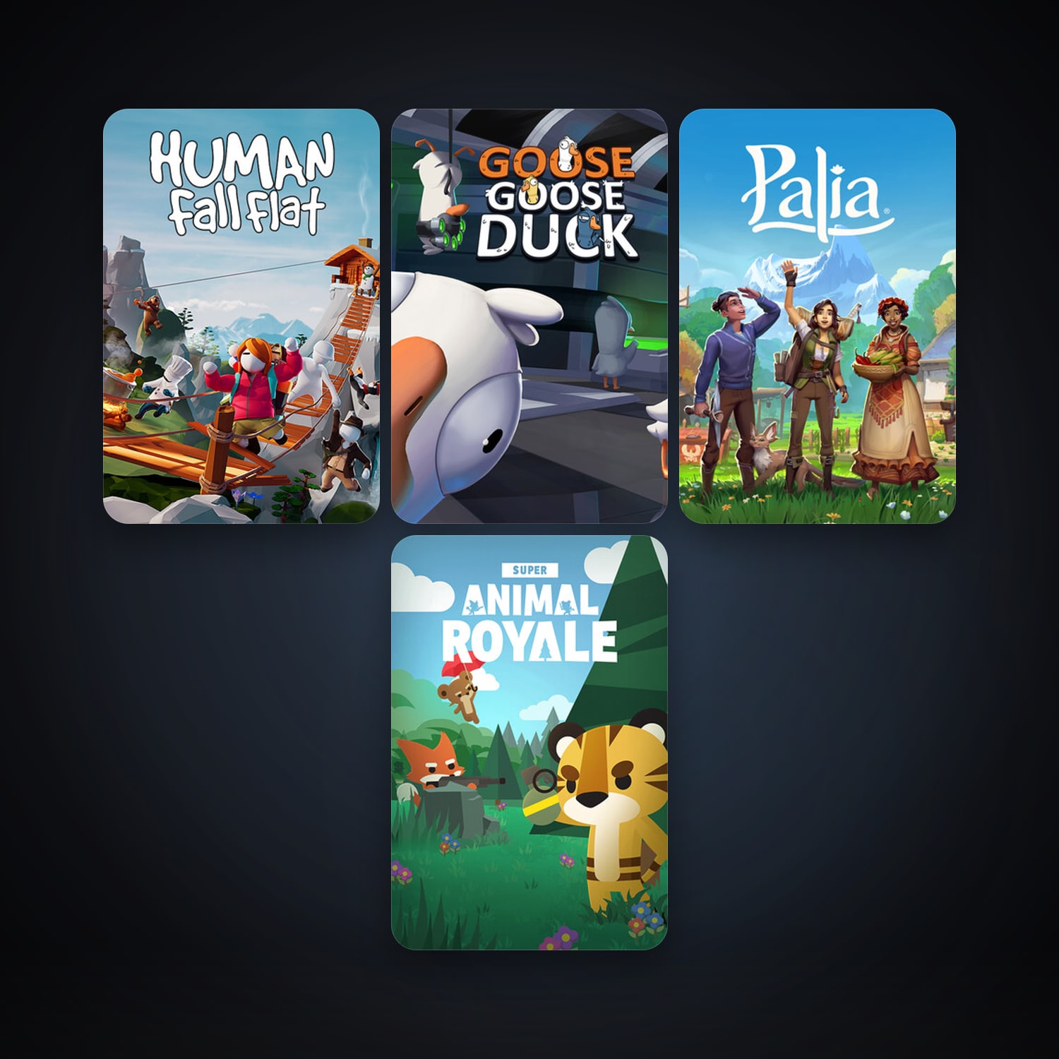 Human: Fall Flat + House Flipper, 8 games, clean — HabibiAccounts
