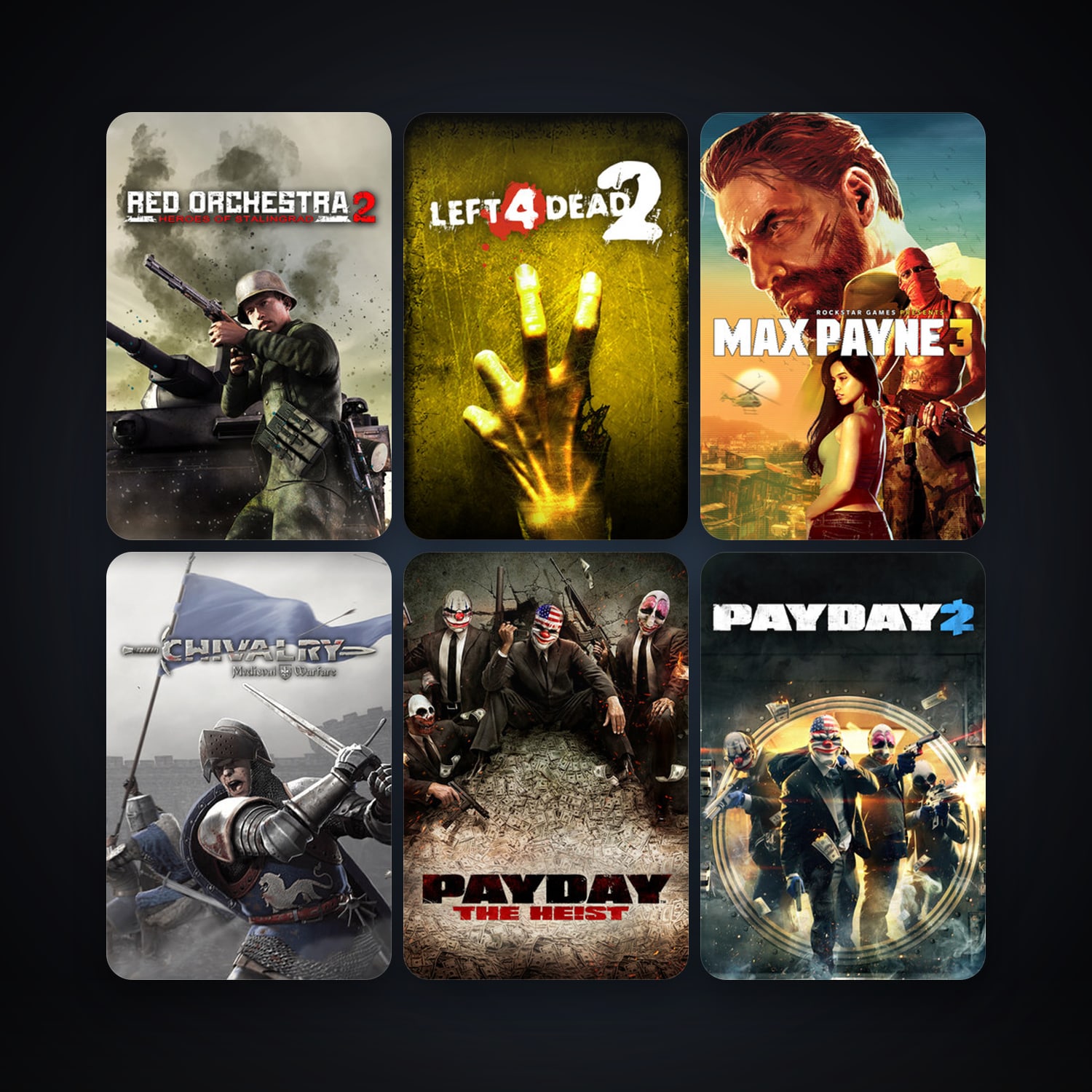 Left 4 Dead 2 + PAYDAY The Heist, 17 games, Steam 10, clean — HabibiAccounts