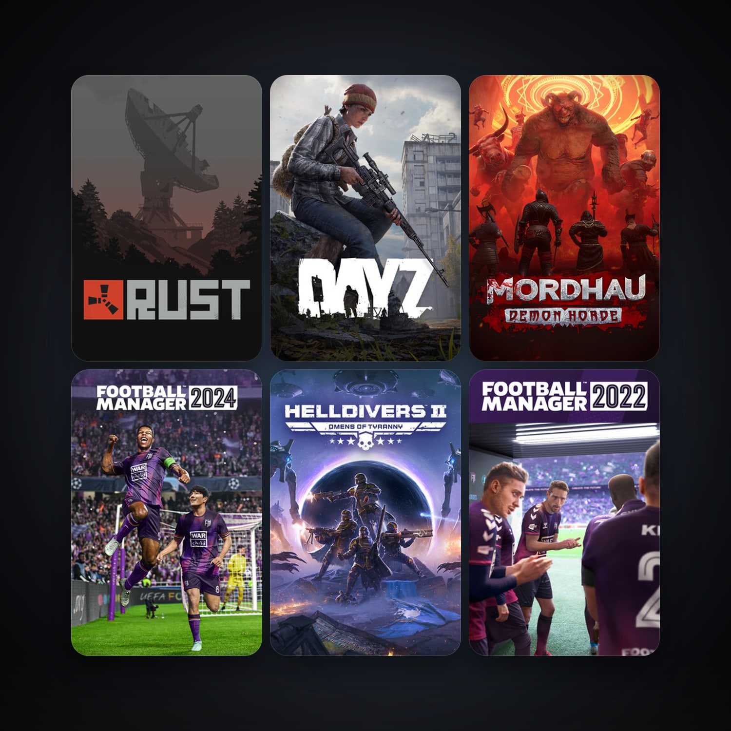 DayZ + Rust, 53 games, clean — HabibiAccounts