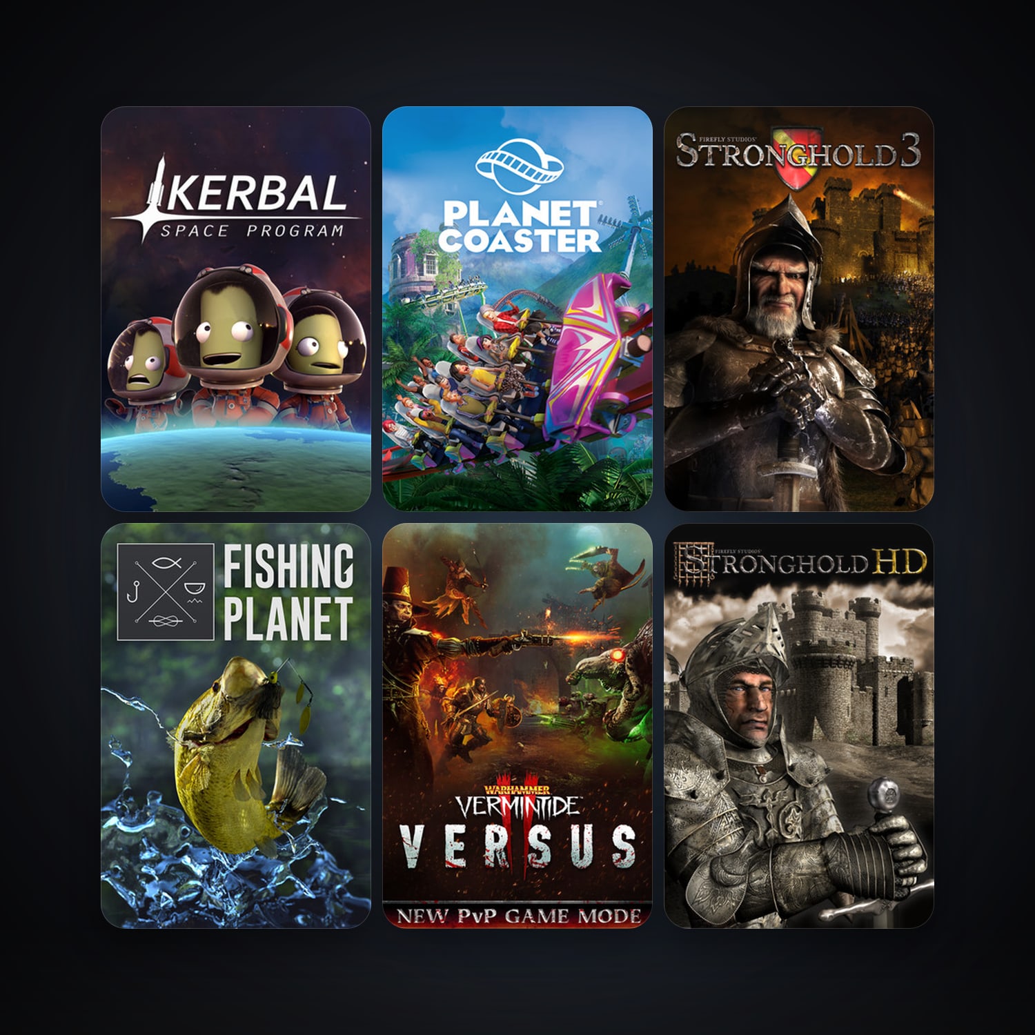 Stronghold HD + Stronghold 3 Gold, 10 games, clean — HabibiAccounts