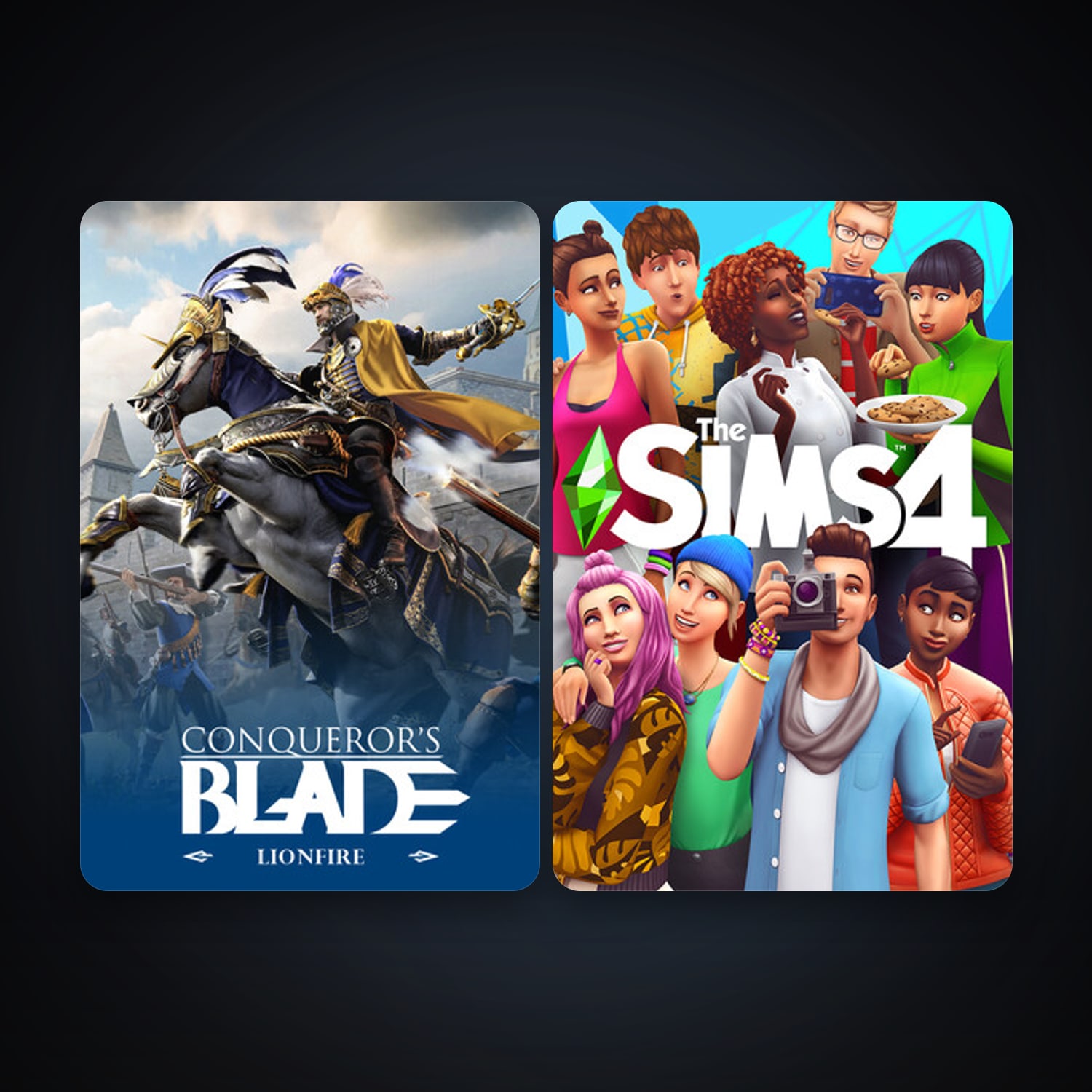 Conqueror's Blade + The Sims 4, 2 games, clean — HabibiAccounts