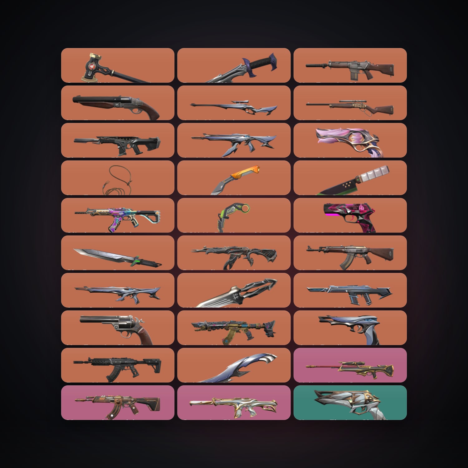 EU Plat 2 locker — 9 knives, 83 skins, lvl 276 — HabibiAccounts