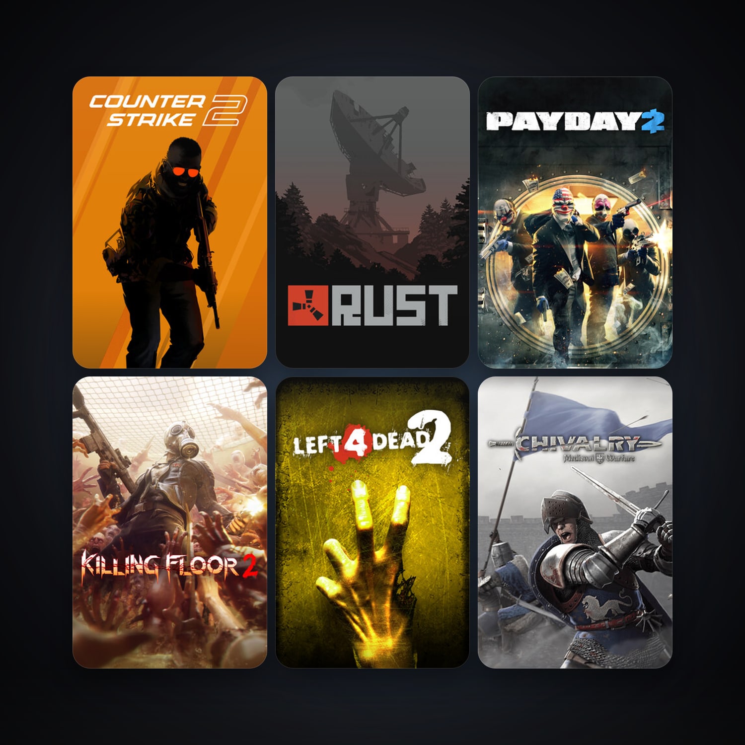 Left 4 Dead 2 + Portal 2, 70 games, Steam 10, clean — HabibiAccounts