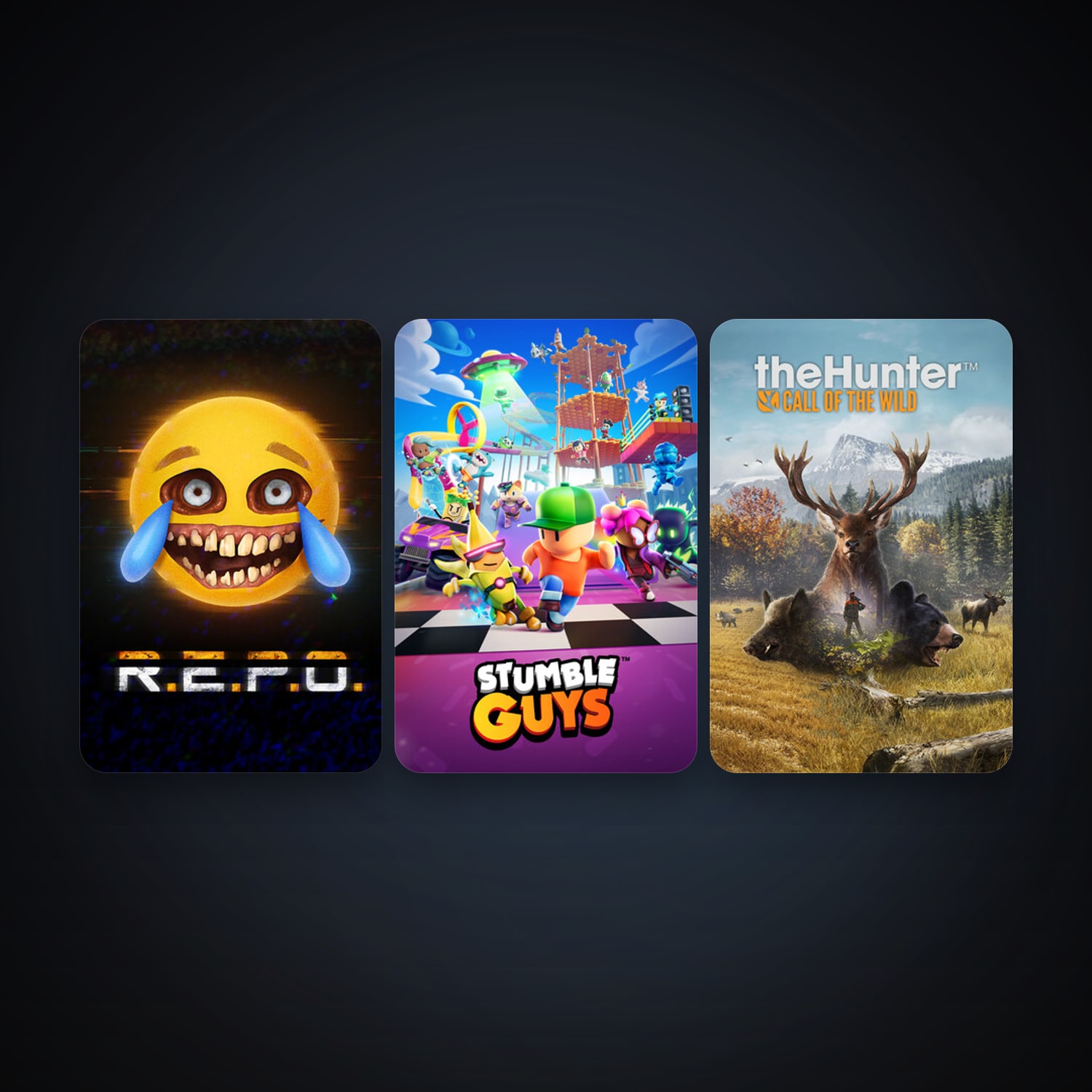 theHunter: Call of the Wild + Stumble Guys, 5 games, clean — HabibiAccounts
