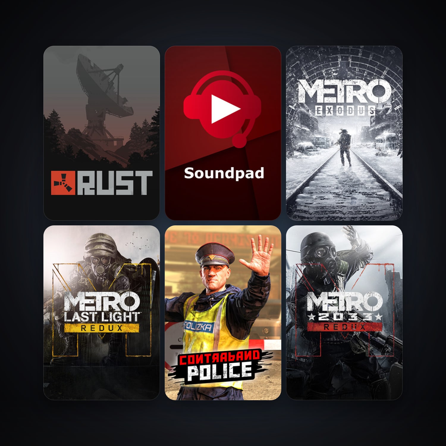Rust + Metro 2033 Redux, 51 games, Steam 21, clean — HabibiAccounts