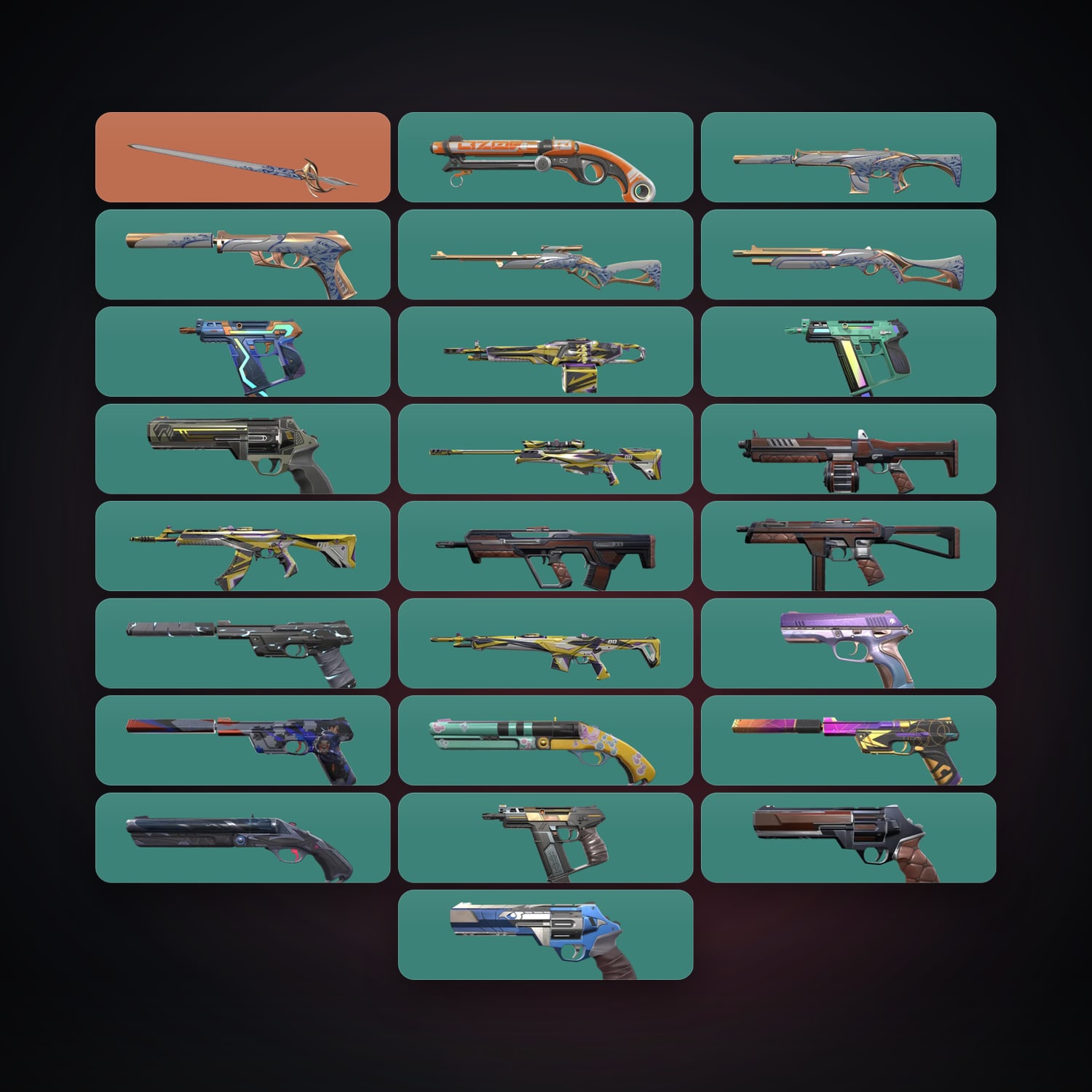 EU Gold 3 locker — 1 knives, 25 skins, lvl 156 — HabibiAccounts