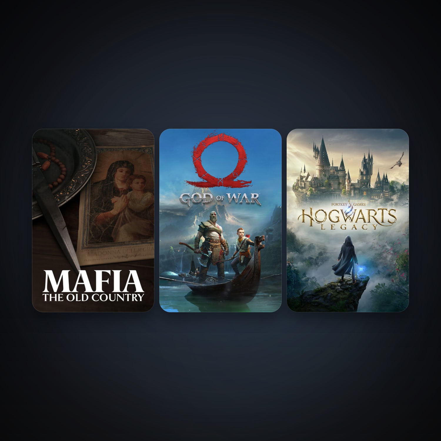 Hogwarts Legacy + God of War, 8 games, clean — HabibiAccounts