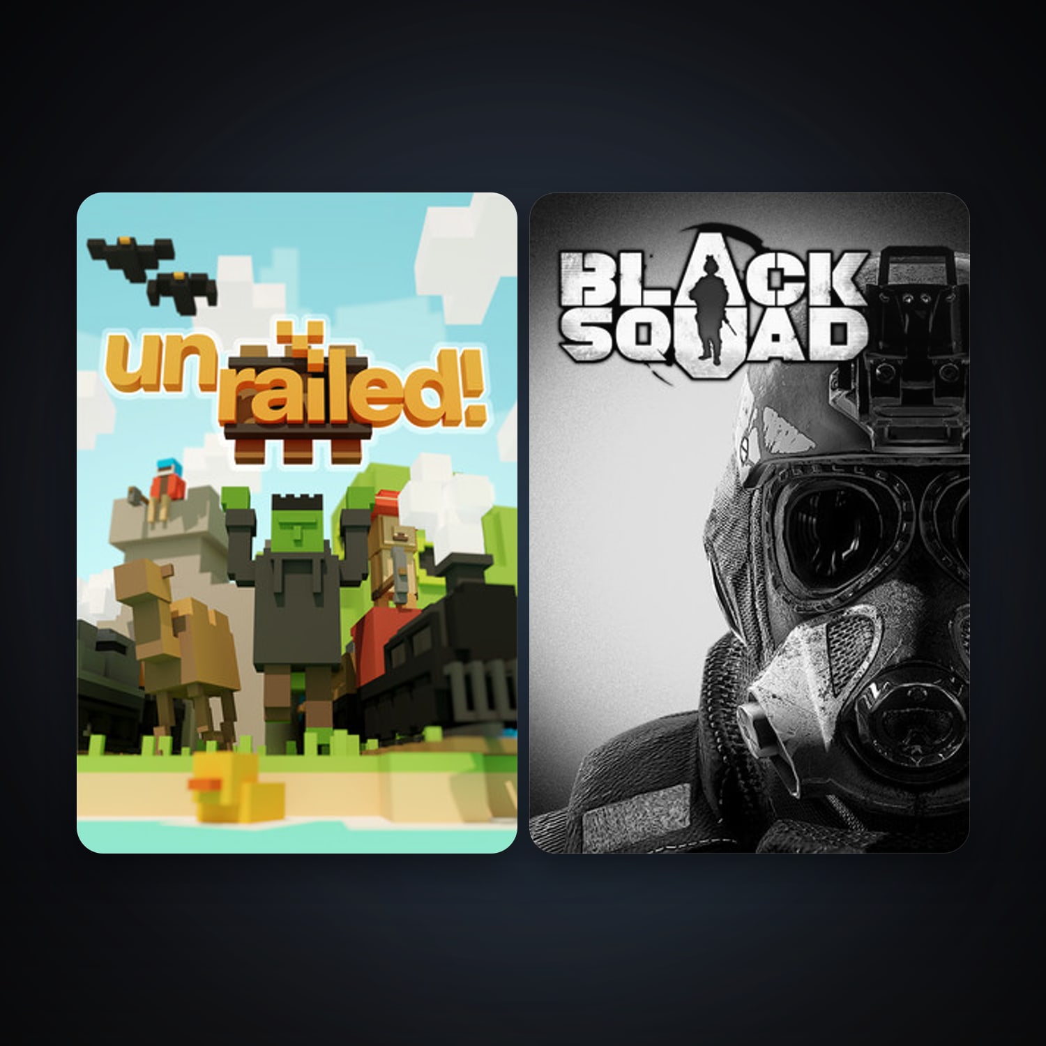 Black Squad + Unrailed!, 3 games, clean — HabibiAccounts