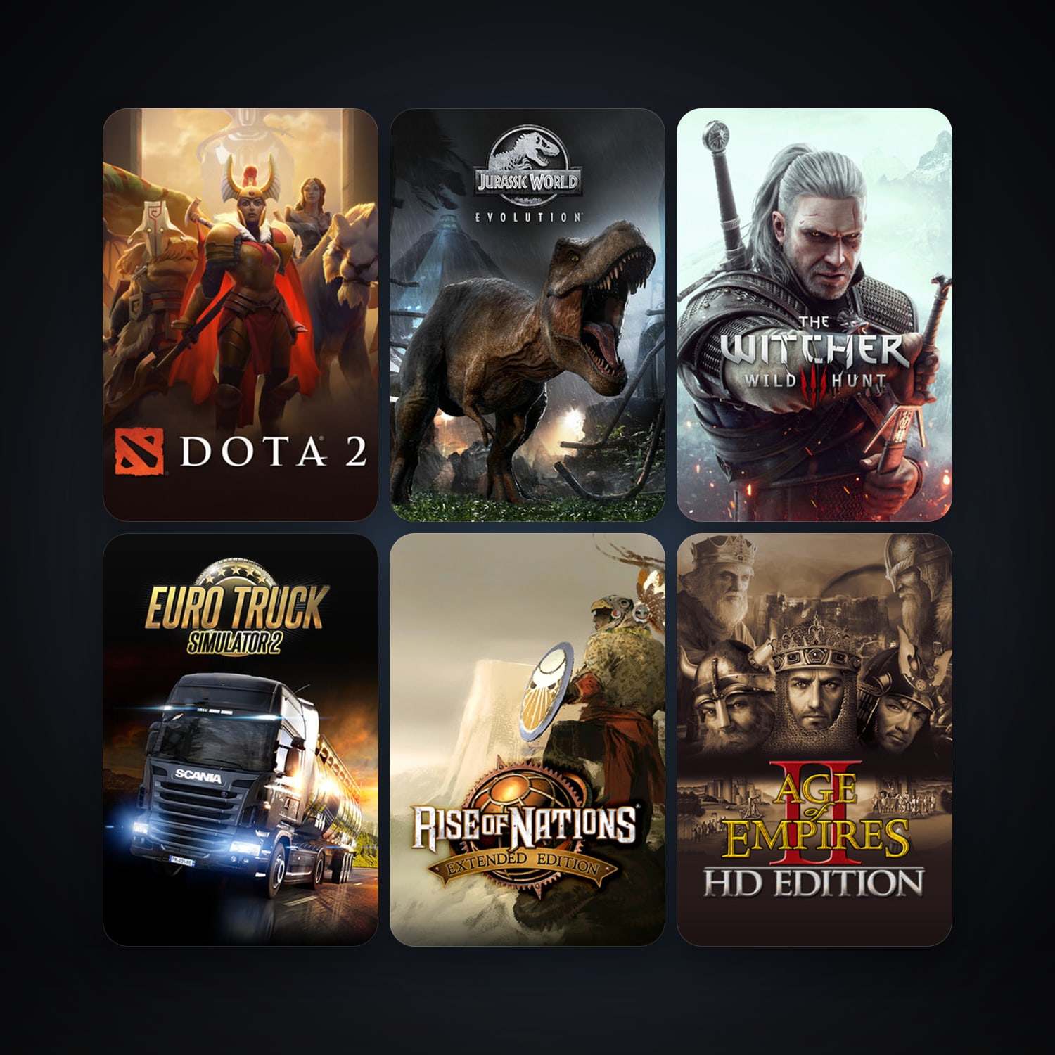 Age of Empires II + Euro Truck Simulator 2, 39 games, clean — HabibiAccounts
