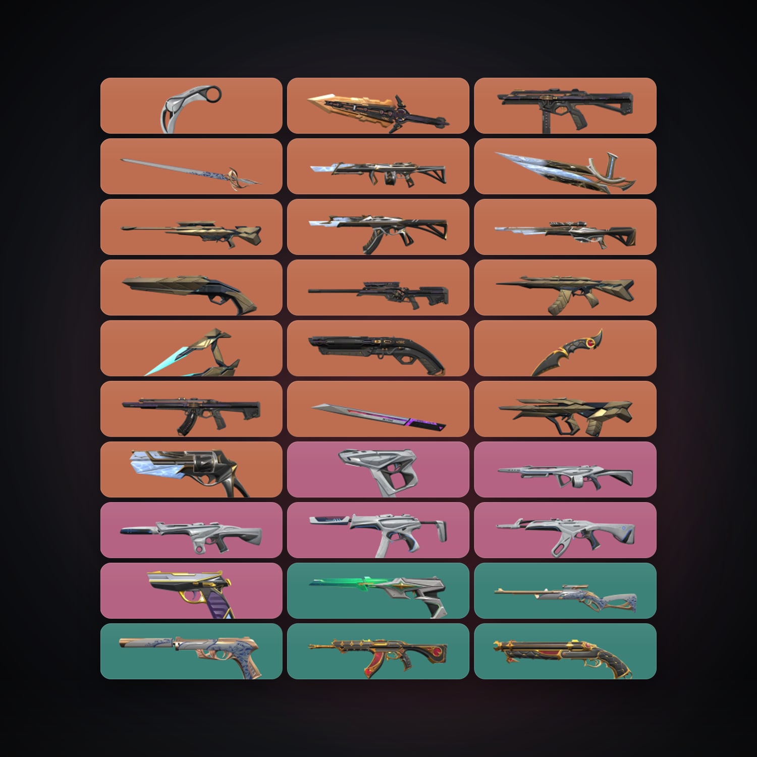 LA Silver 2 locker — 7 knives, 77 skins, lvl 239 — HabibiAccounts