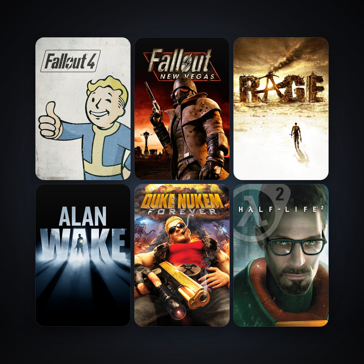 Half-Life 2 + RAGE, 26 games, clean — HabibiAccounts