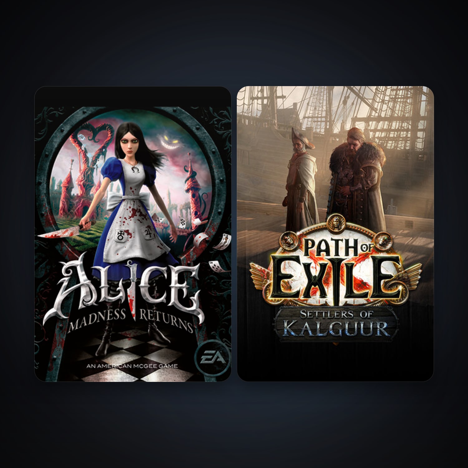 Alice: Madness Returns + Path of Exile, 2 games, clean — HabibiAccounts