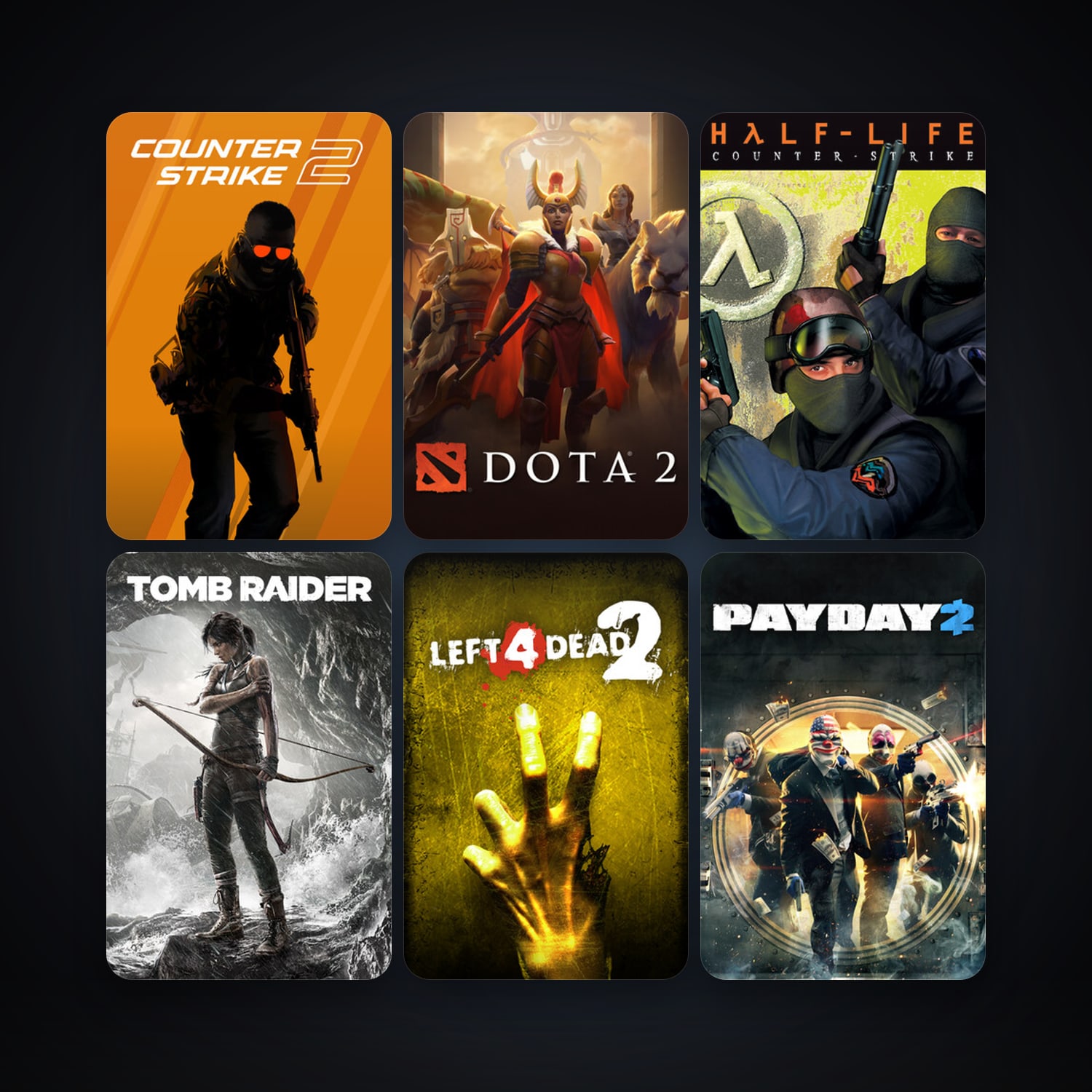 Counter-Strike + Left 4 Dead 2, 18 games, Steam 15, clean — HabibiAccounts
