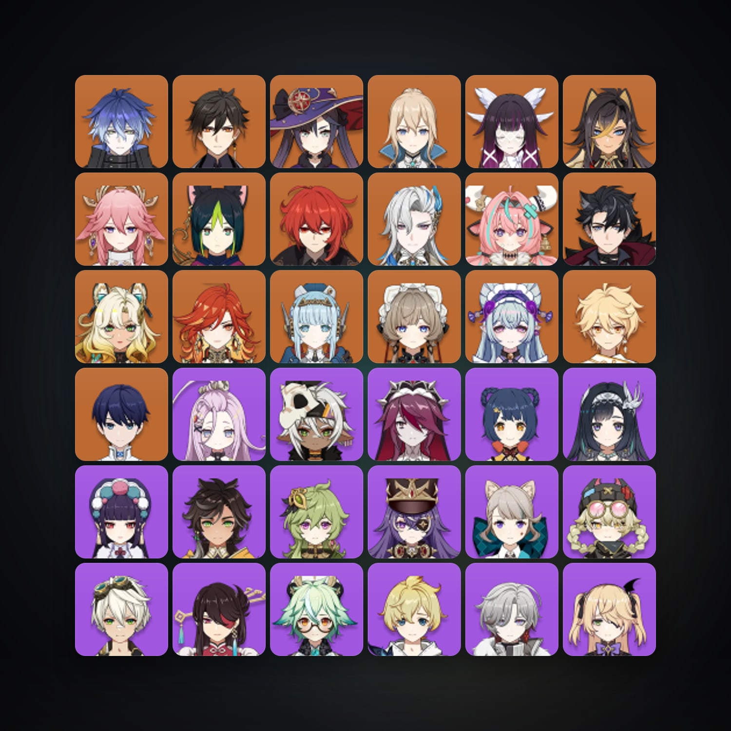Genshin Impact | AR 57 | 61 Chars | 17× 5★ — Genshin / miHoYo Account — HabibiAccounts