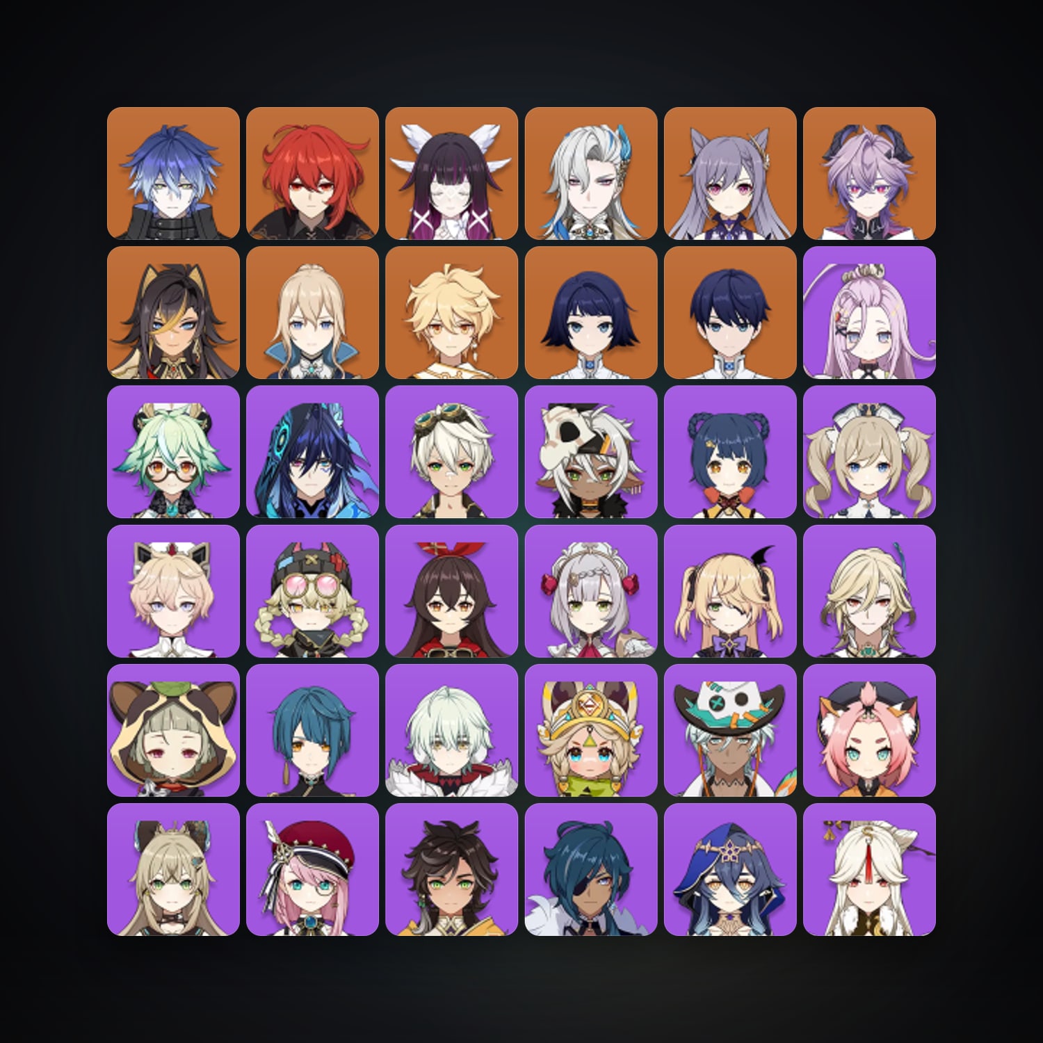 جينشن إمباكت | AR 57 | 54 شخصية | 8× 5★ — HabibiAccounts