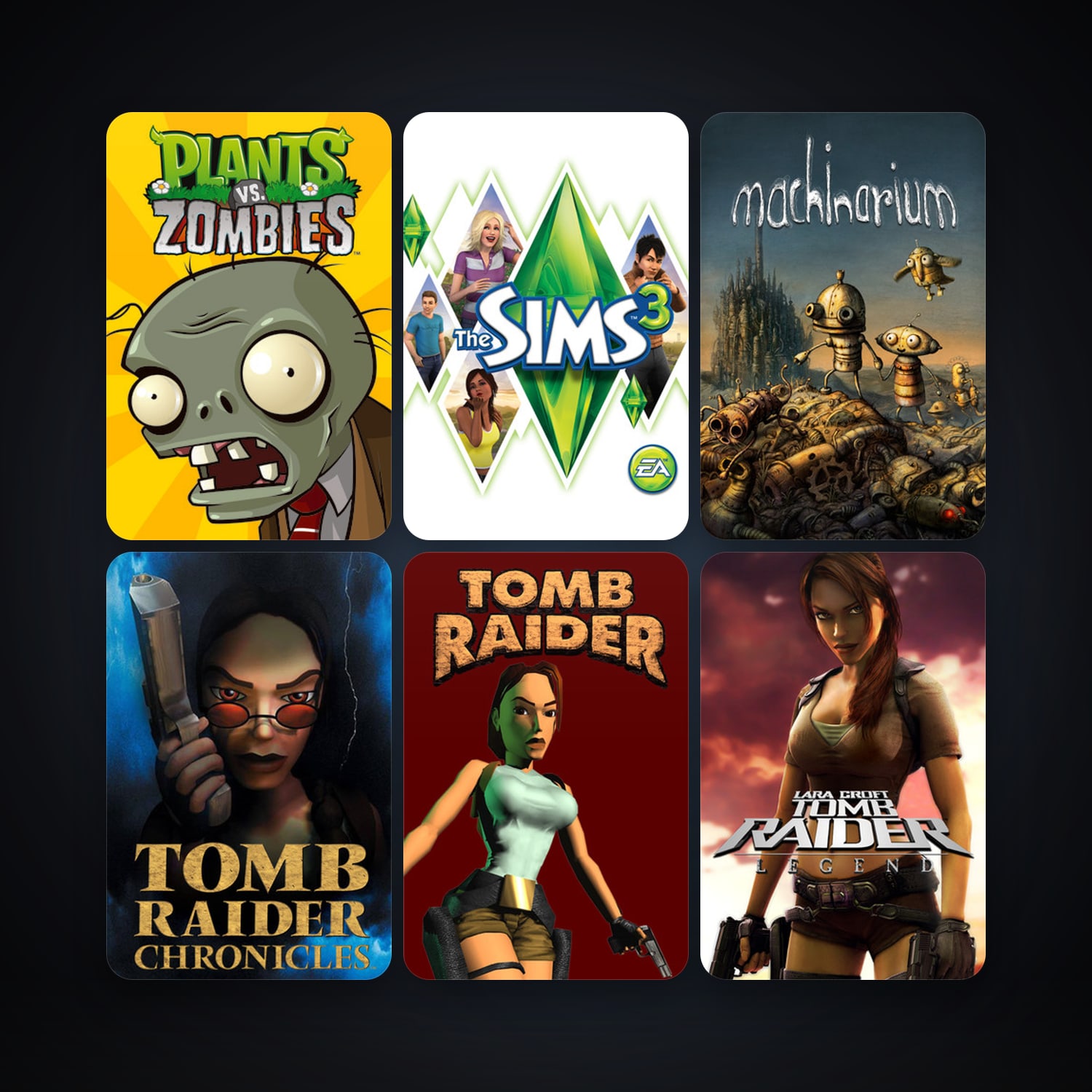 Plants vs. Zombies GOTY Edition + Tomb Raider: Legend, 26 games, clean — HabibiAccounts
