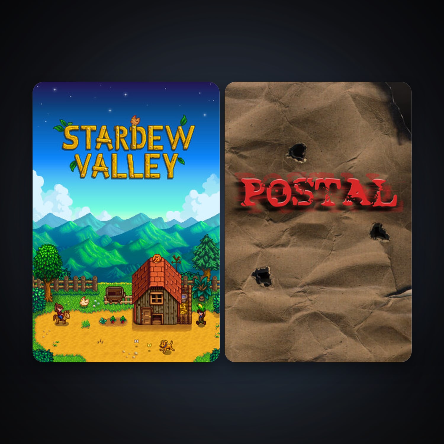 POSTAL + Stardew Valley, 4 games, clean — HabibiAccounts