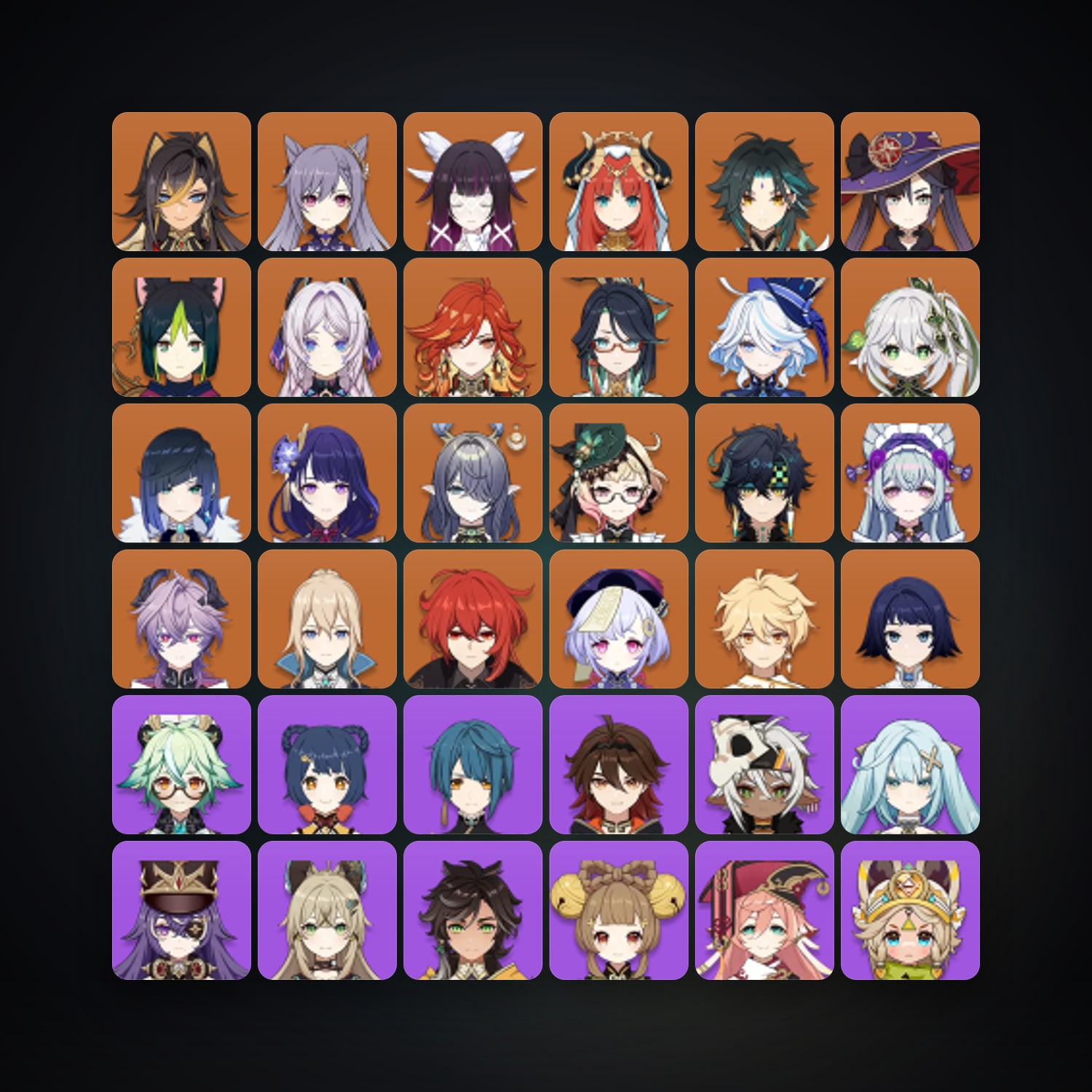 جينشن إمباكت | AR 60 | 73 شخصية | 22× 5★ · 260991302 — HabibiAccounts