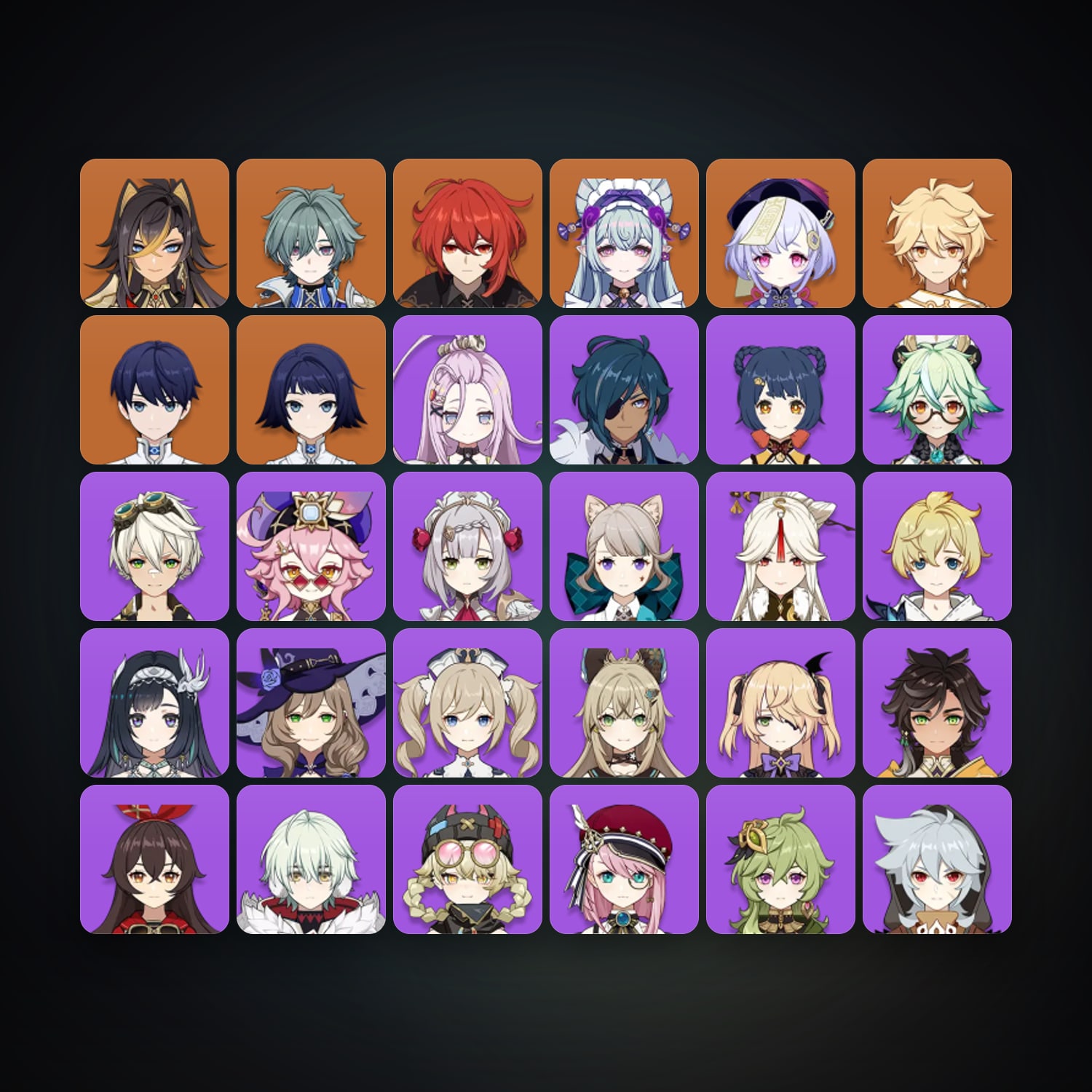 Genshin Impact | AR 49 | 30 Chars | 5× 5★ — Genshin / miHoYo Account — HabibiAccounts
