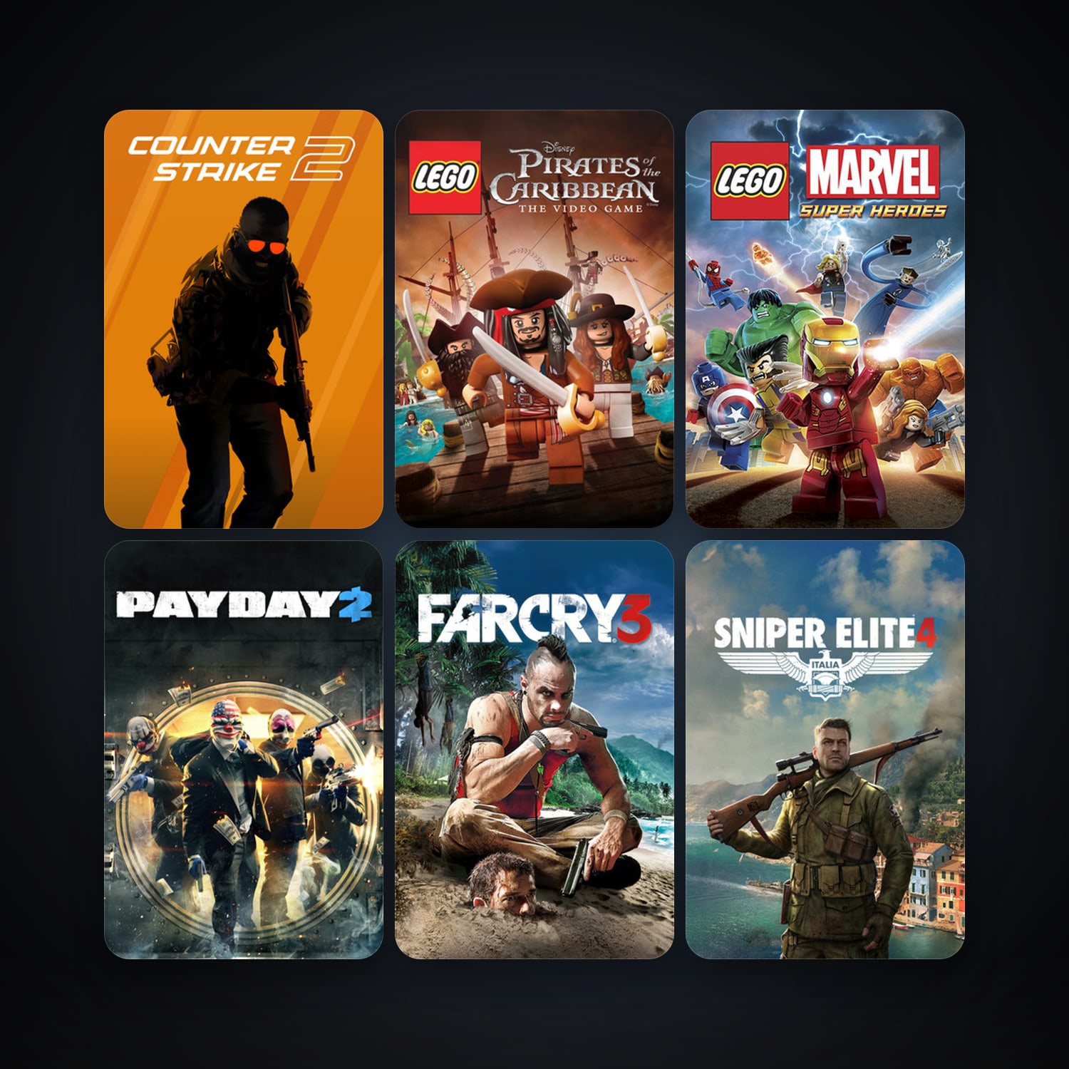 CS2 Prime + PAYDAY 2, 41 games, Steam 10, clean — HabibiAccounts