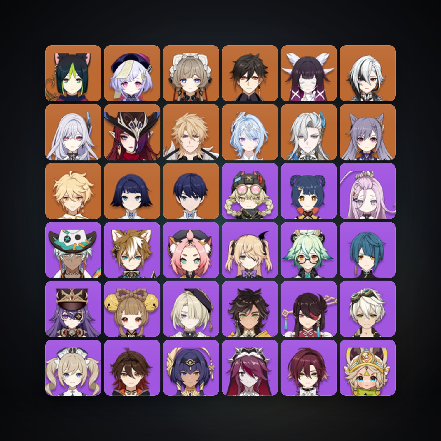 Genshin Impact | AR 58 | 61 Chars | 12× 5★ — Genshin / miHoYo Account — HabibiAccounts