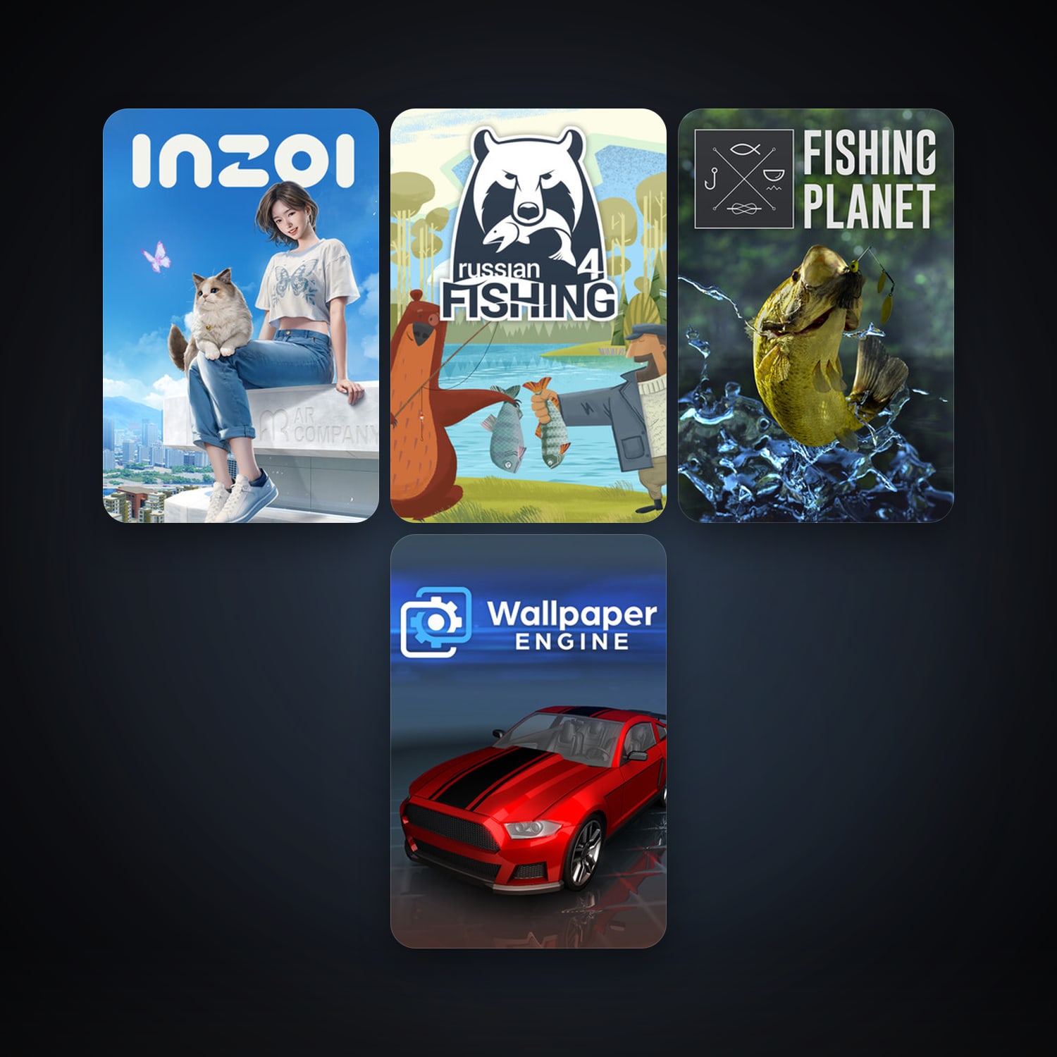 Fishing Planet + Wallpaper Engine, 7 games, clean — HabibiAccounts