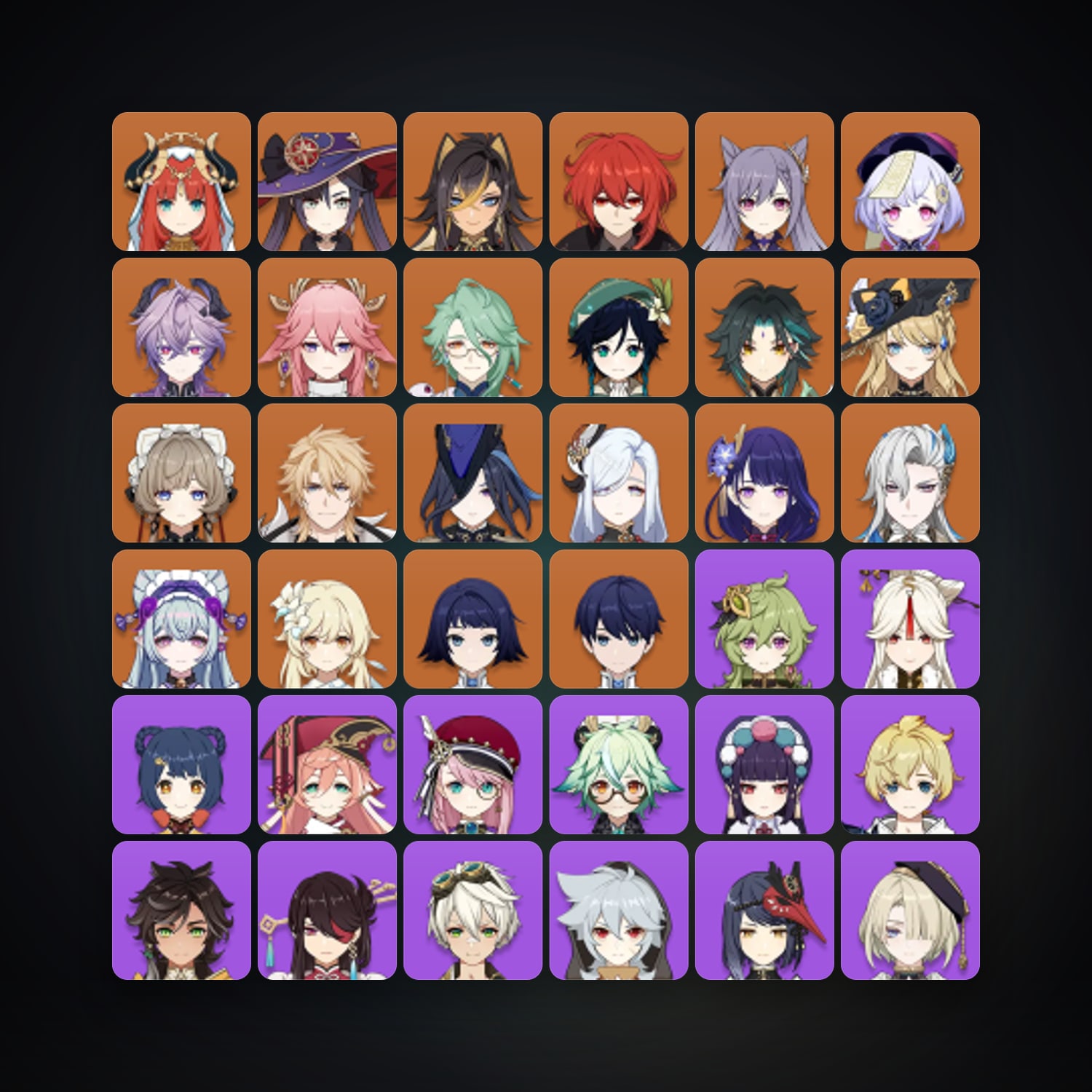 جينشن إمباكت | AR 60 | 69 شخصية | 19× 5★ · 260995016 — HabibiAccounts