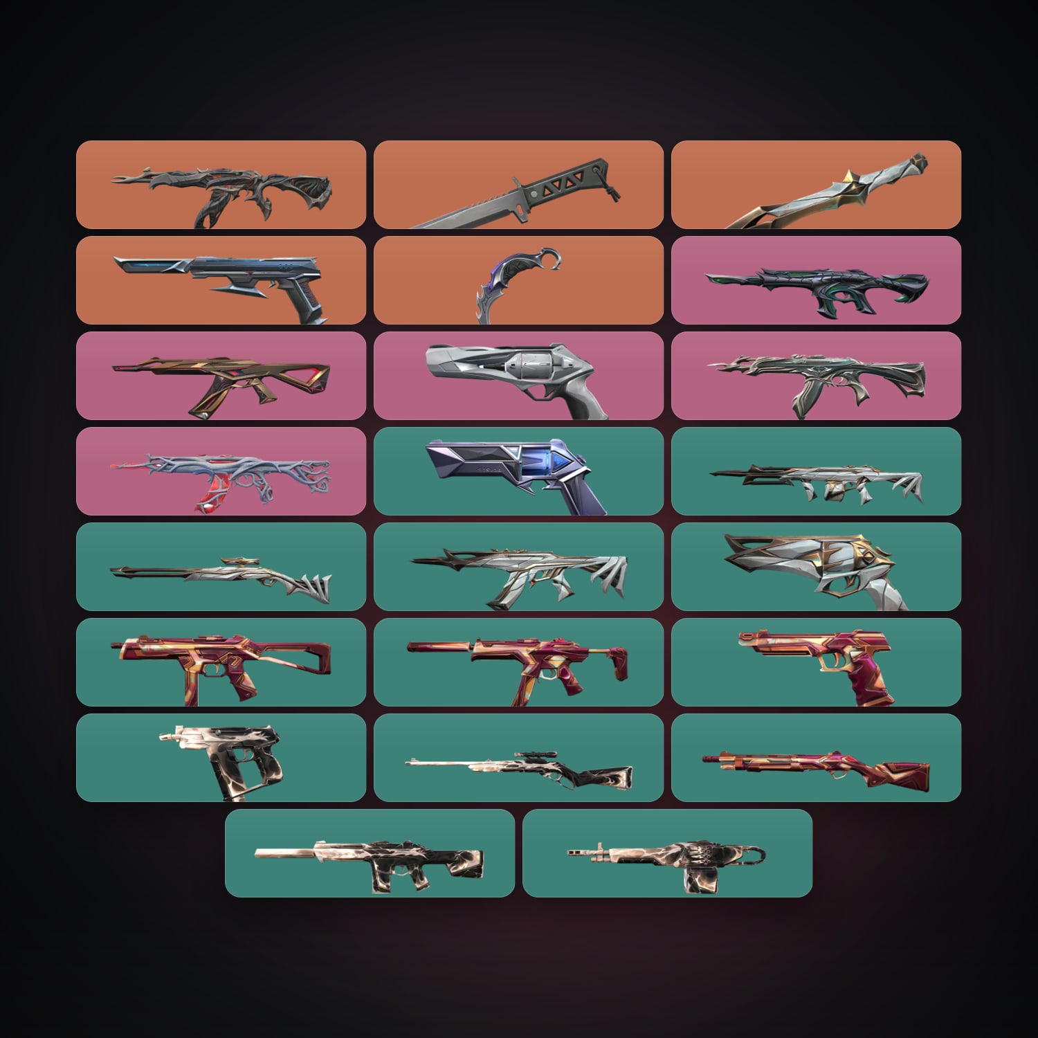 BR Gold 1 locker — 3 knives, 23 skins, lvl 69 — HabibiAccounts