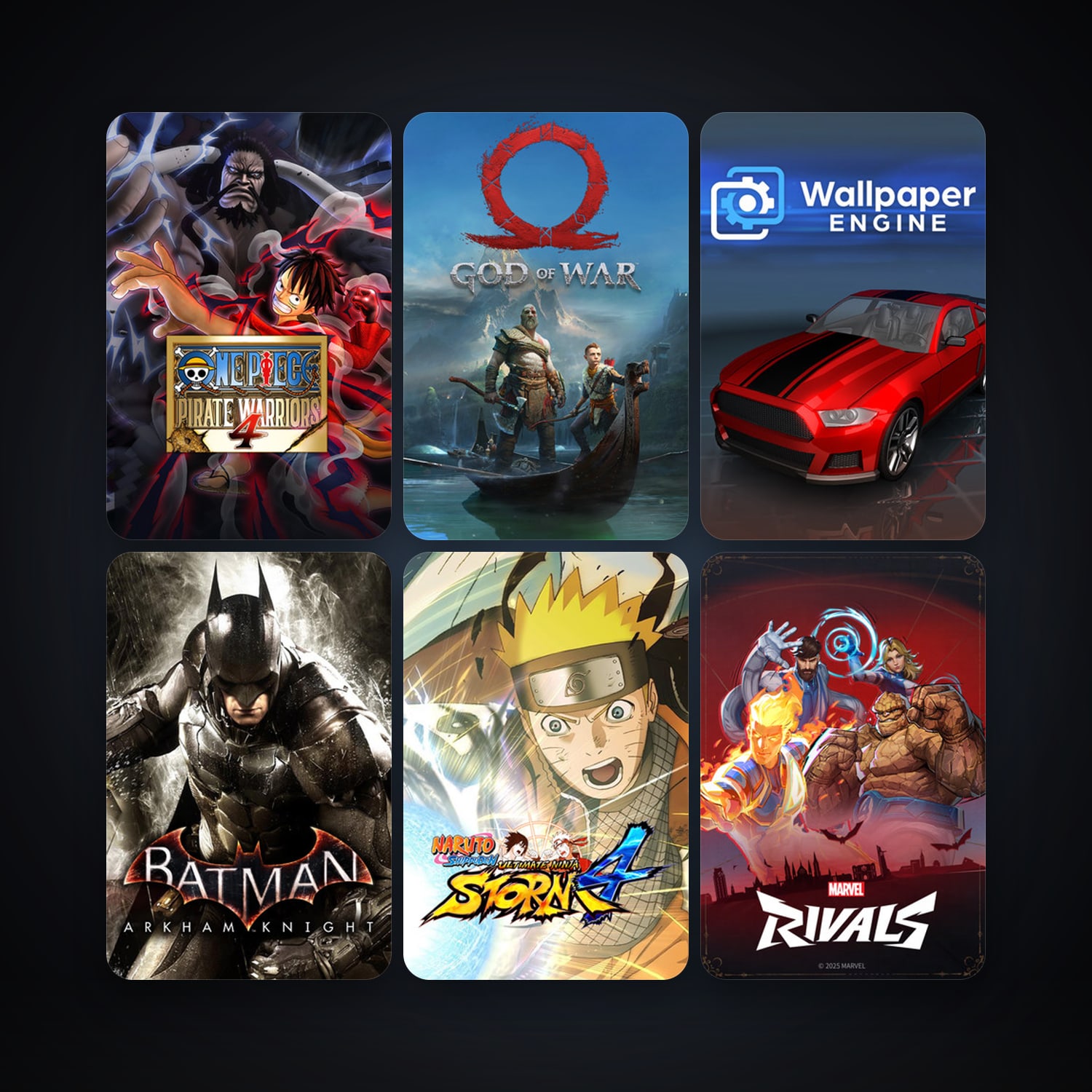 Batman: Arkham Knight + NARUTO SHIPPUDEN: Ultimate Ninja STORM 4, 131 games, Steam 12, clean — HabibiAccounts