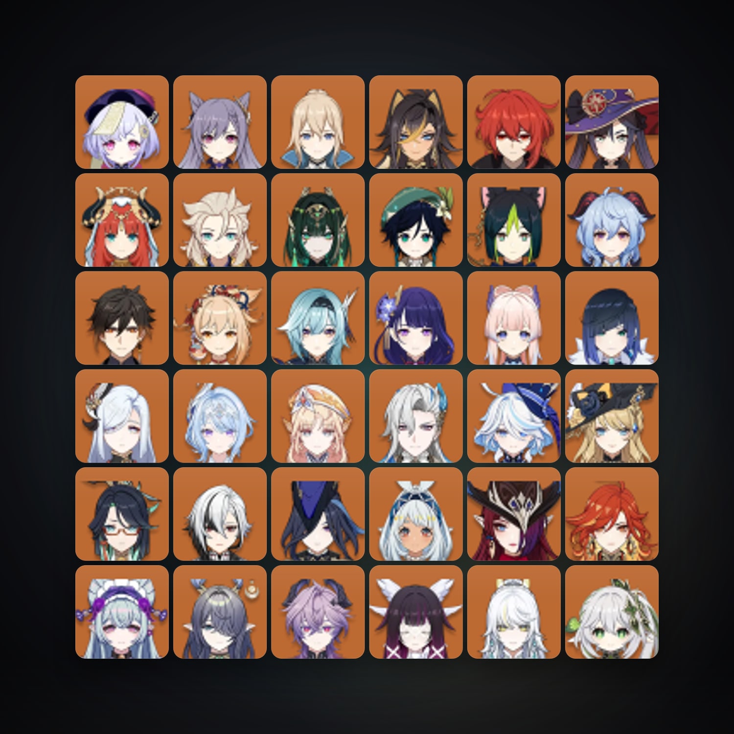 Genshin Impact | AR 60 | 89 Chars | 36× 5★ — Genshin / miHoYo Account · 260996916 — HabibiAccounts