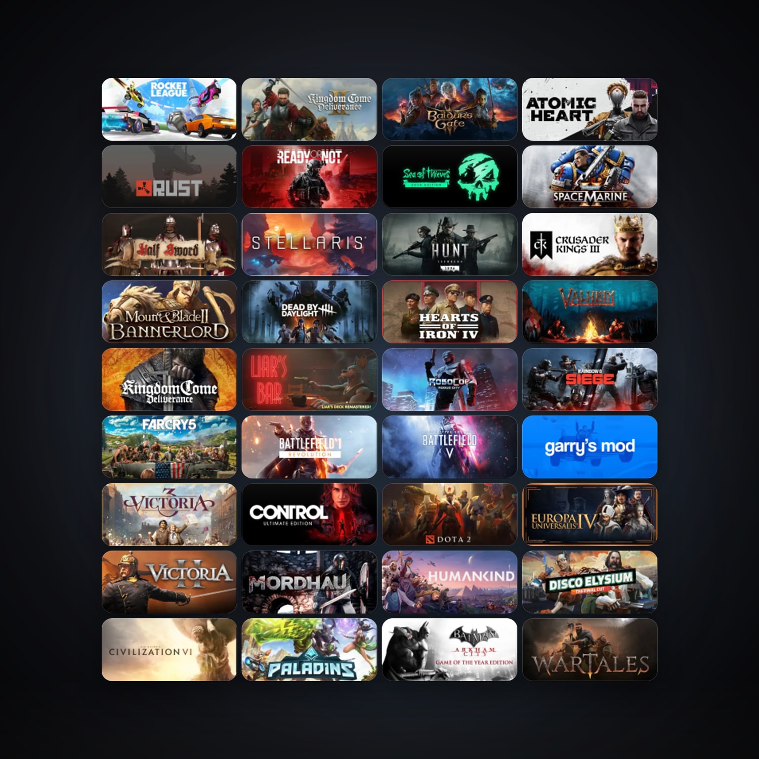 Steam 160 games, Steam 12, clean · 260997017 — HabibiAccounts