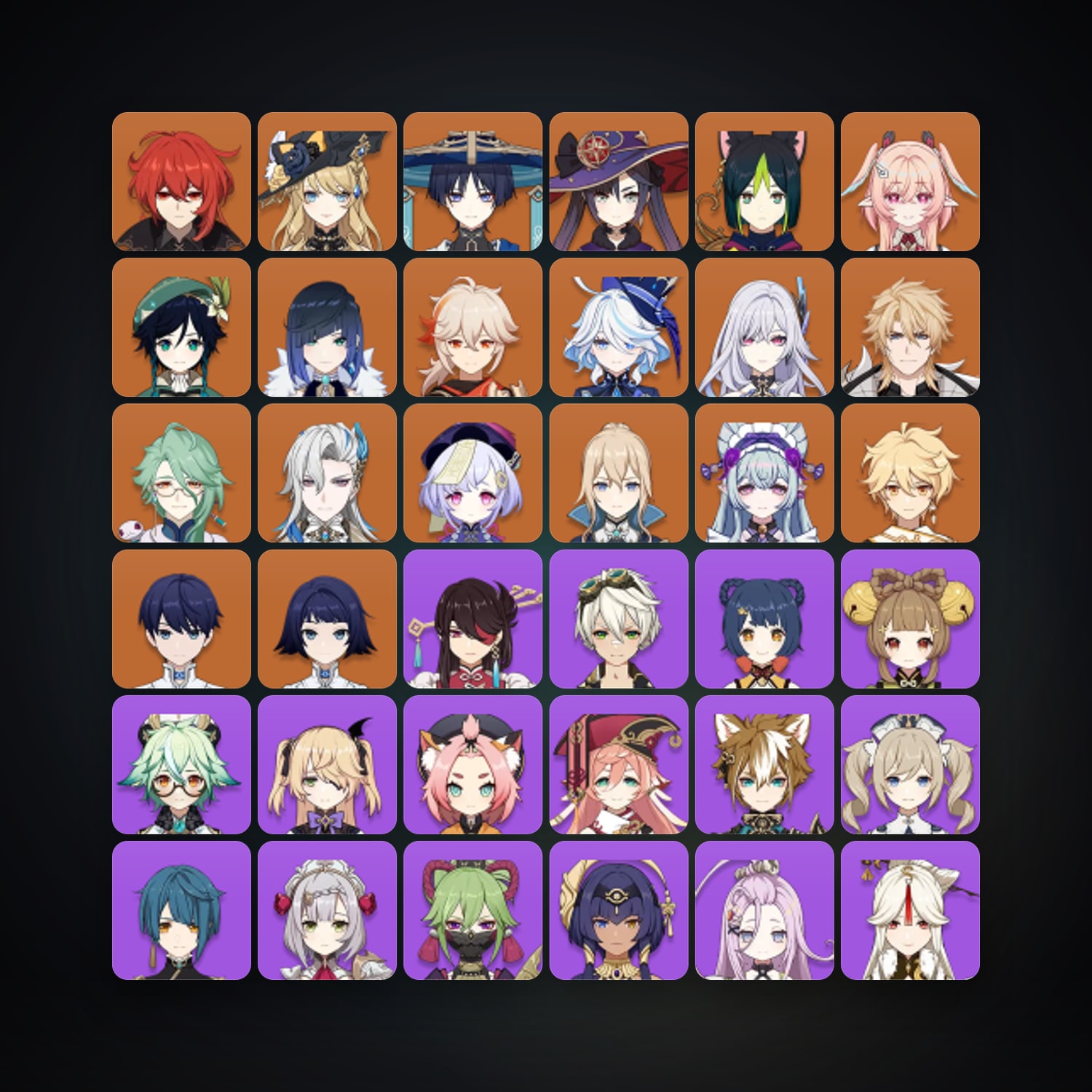 Genshin Impact | AR 57 | 70 Chars | 17× 5★ — Genshin / miHoYo Account — HabibiAccounts