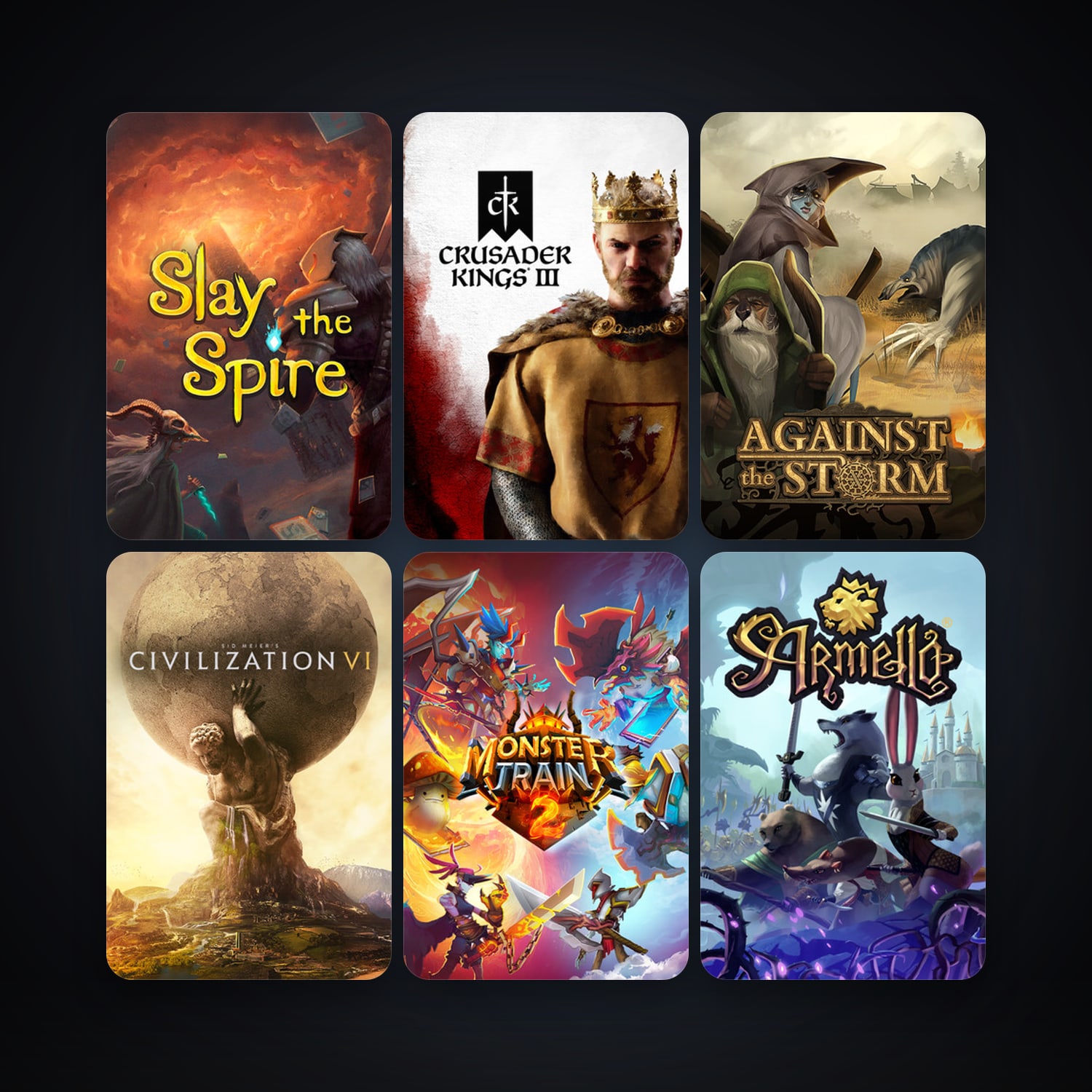 Sid Meier's Civilization VI + Armello, 163 games, clean — HabibiAccounts