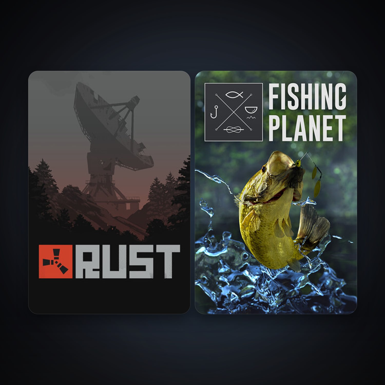 Rust + Fishing Planet, 10 games, clean — HabibiAccounts