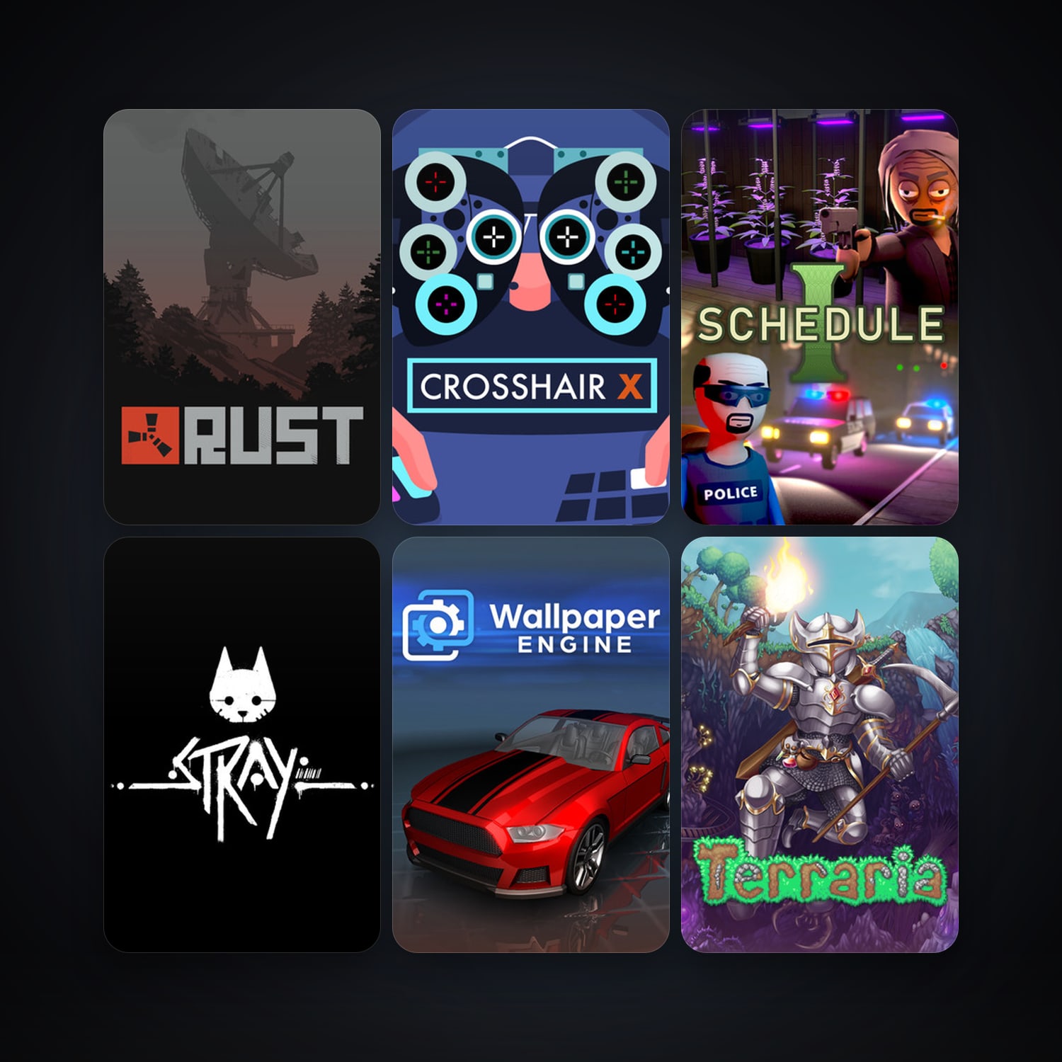 Terraria + Rust, 33 games, clean — HabibiAccounts