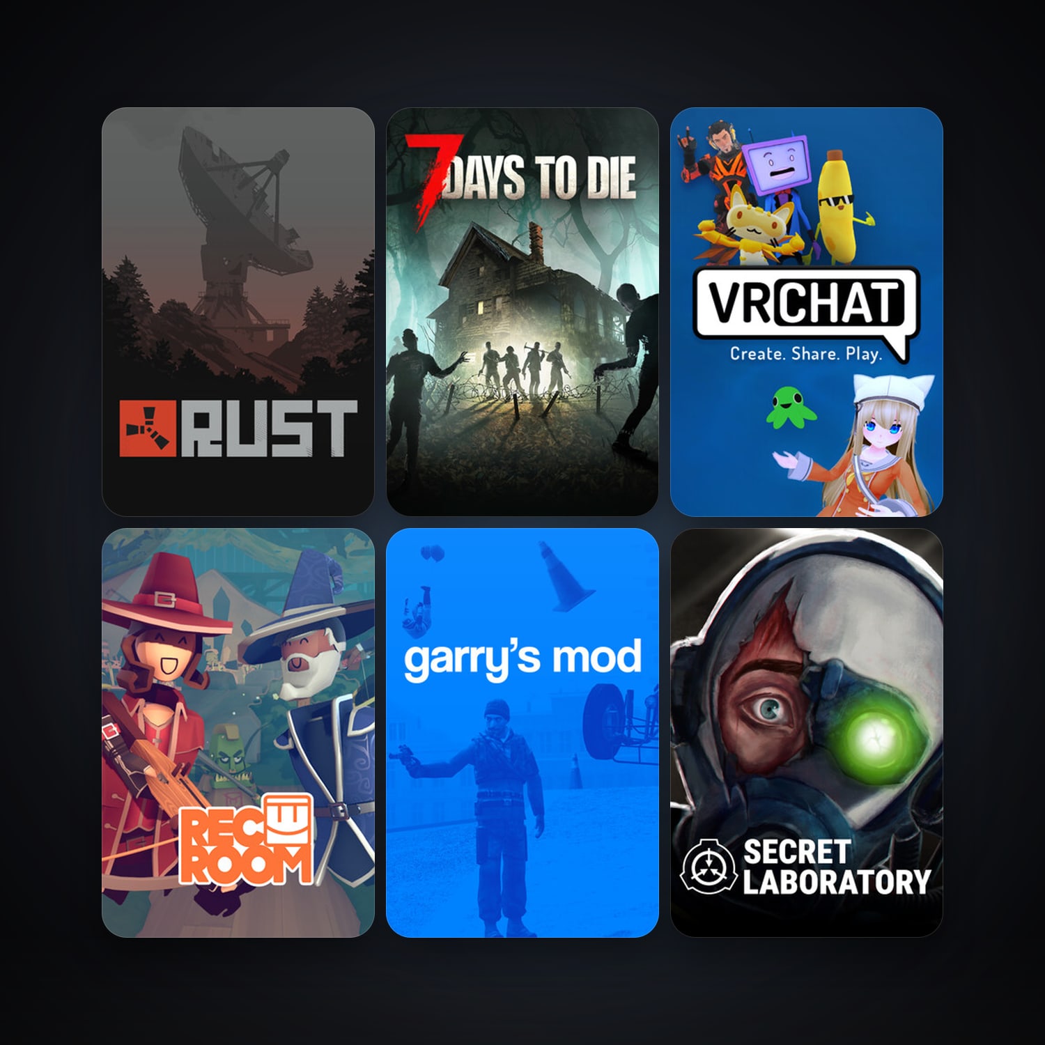Garry's Mod + 7 Days to Die, 45 games, clean — HabibiAccounts