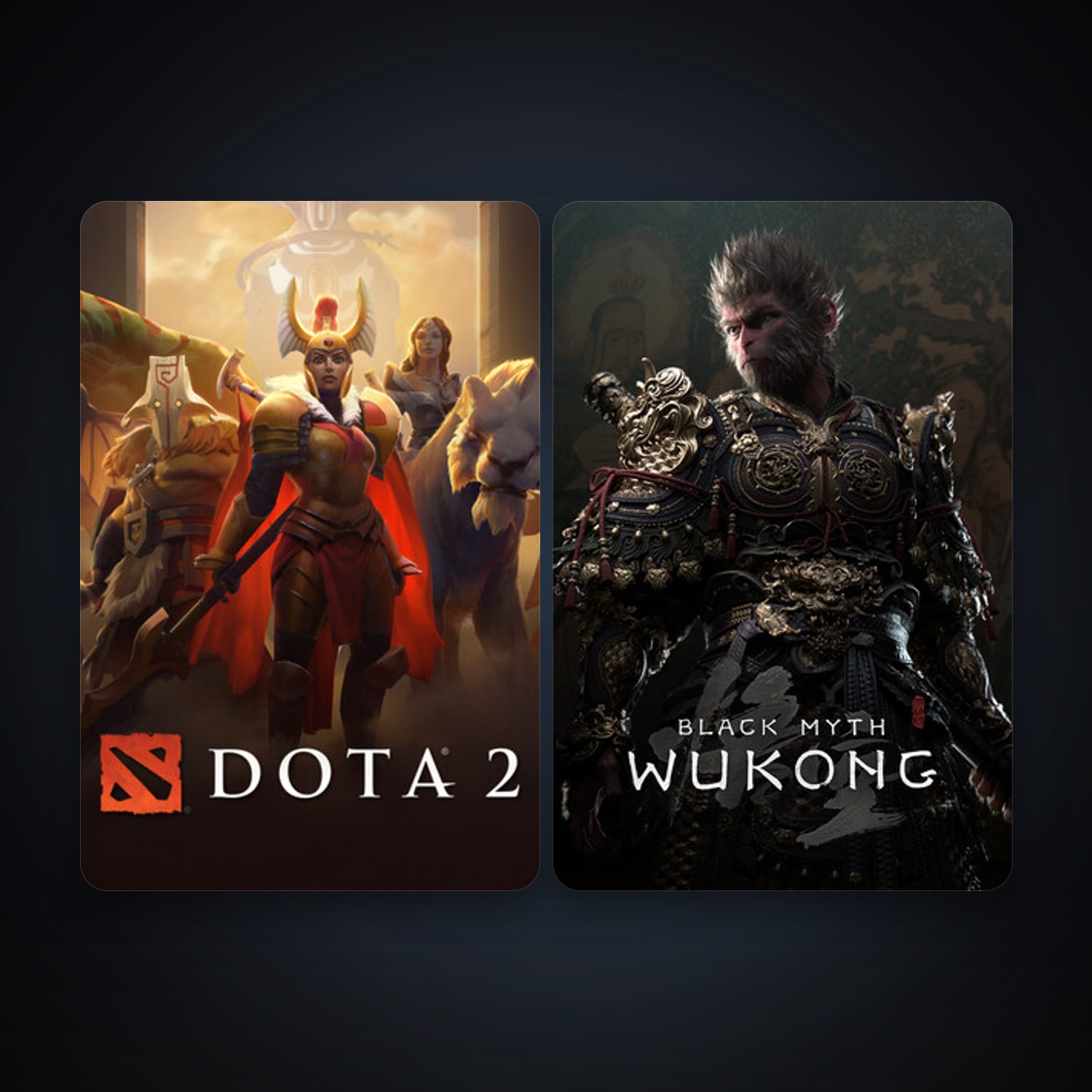 Dota 2 + Black Myth: Wukong, 2 games, clean — HabibiAccounts