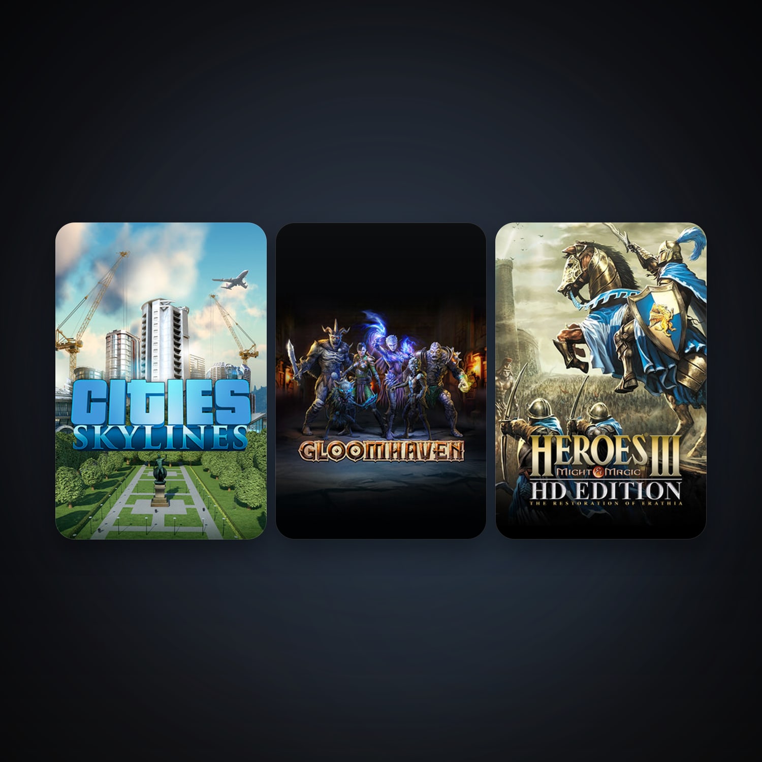 Cities: Skylines + Heroes of Might & Magic III - HD Edition, 4 games, clean — HabibiAccounts
