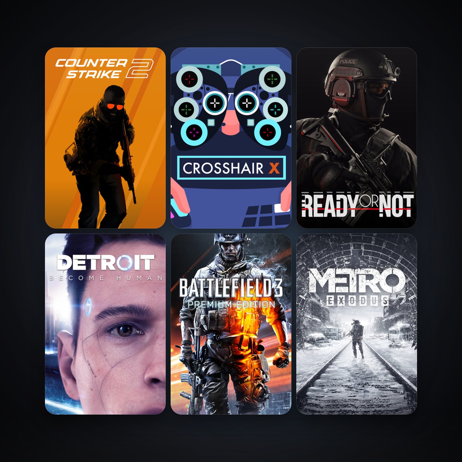 CS2 Prime + Metro Exodus, 44 games, clean — HabibiAccounts