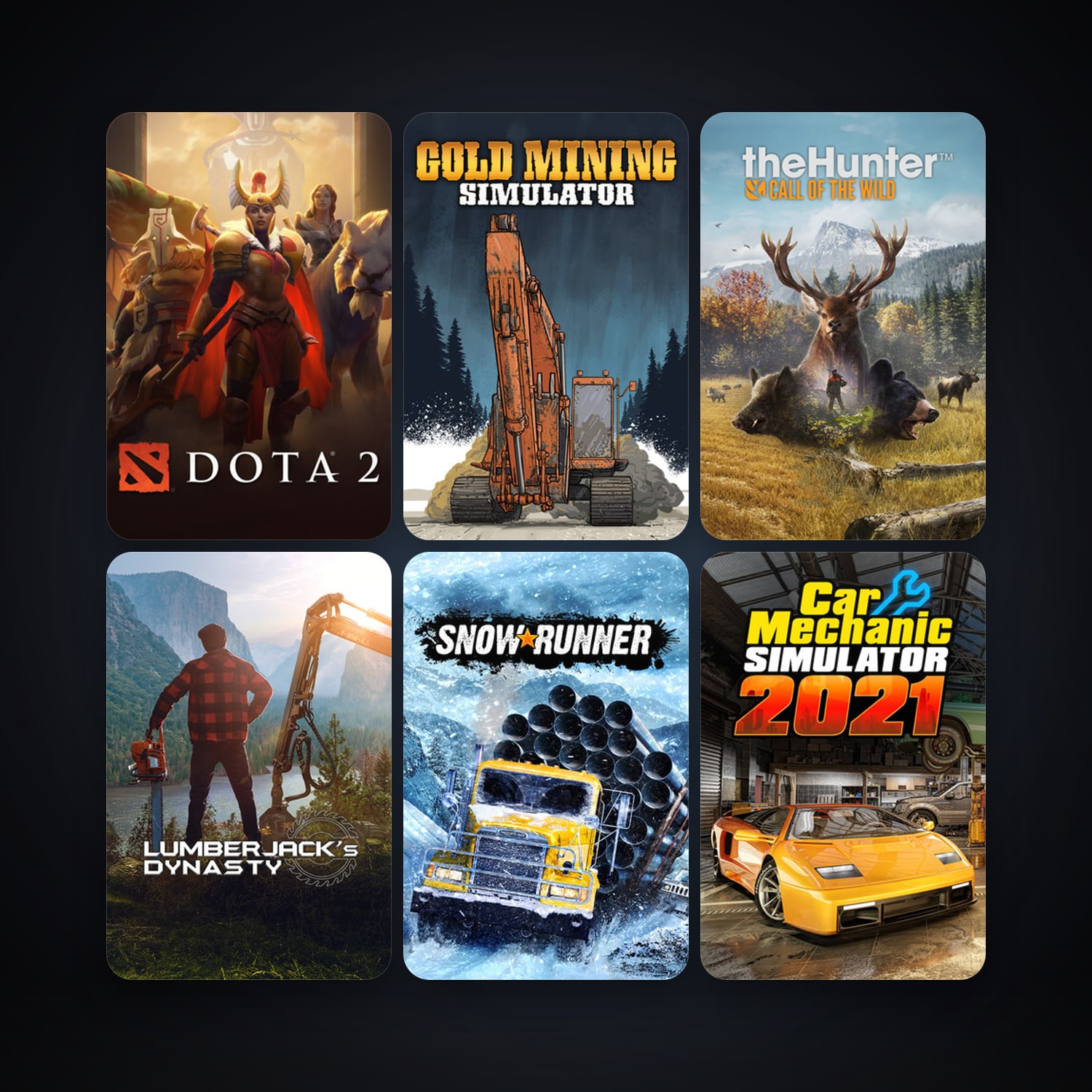 Dota 2 + Euro Truck Simulator 2, 33 games, Steam 10, clean — HabibiAccounts