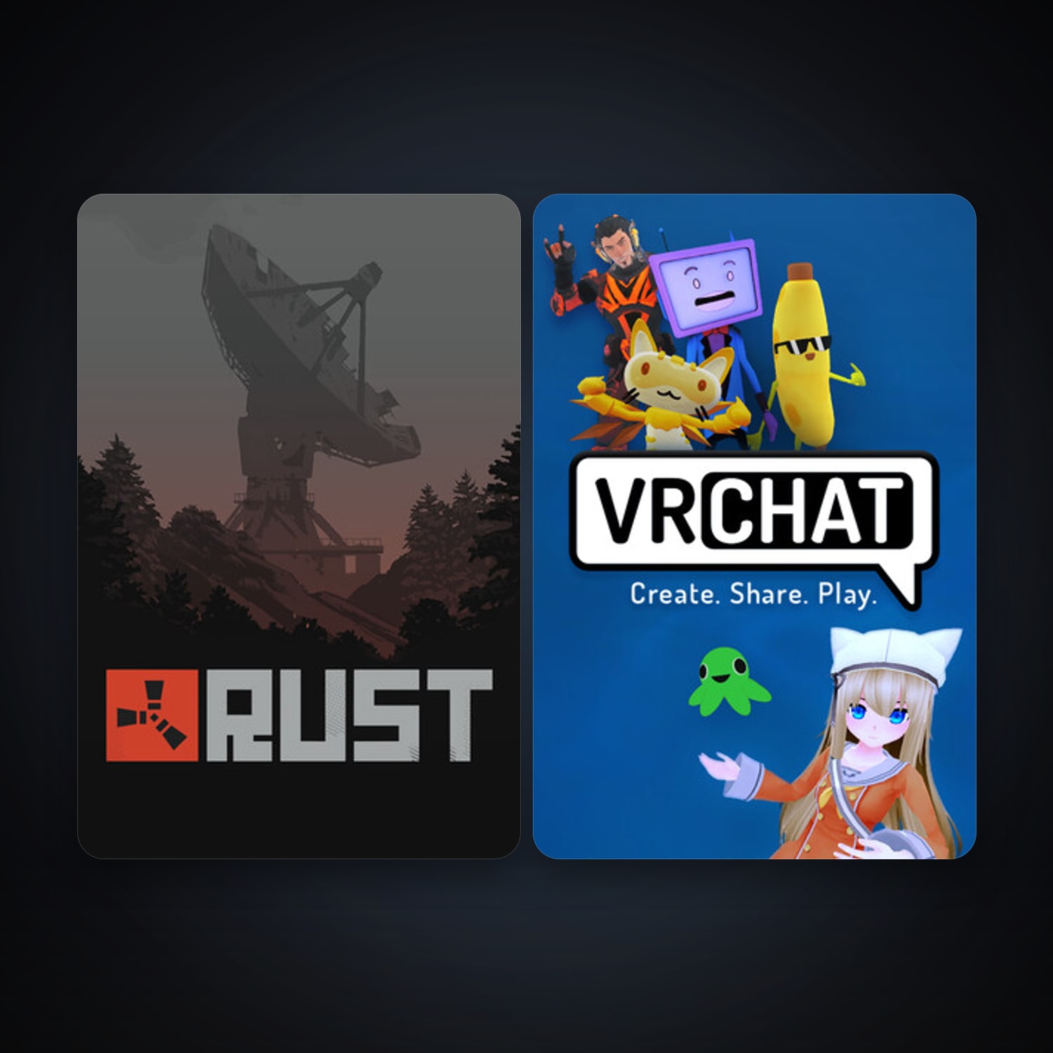 Rust + VRChat, 5 games, clean — HabibiAccounts