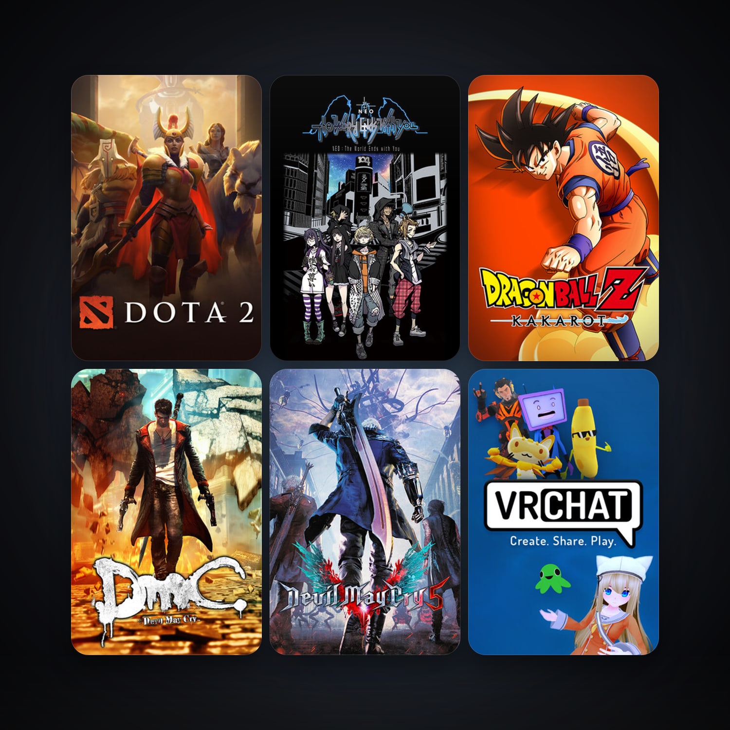Dota 2 + DmC: Devil May Cry, 14 games, clean — HabibiAccounts