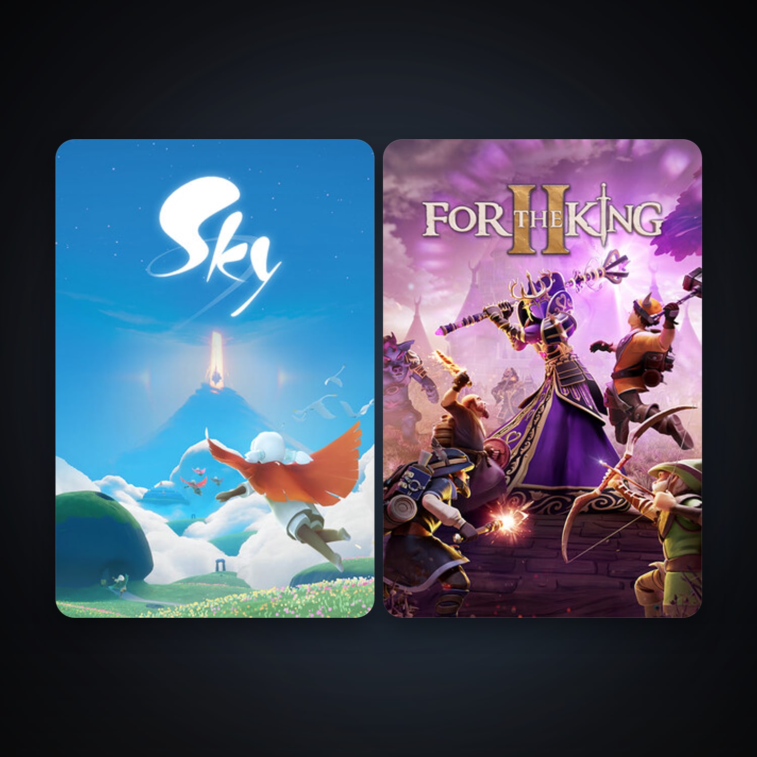 For The King II + Sky: Children of the Light, 7 games, clean — HabibiAccounts