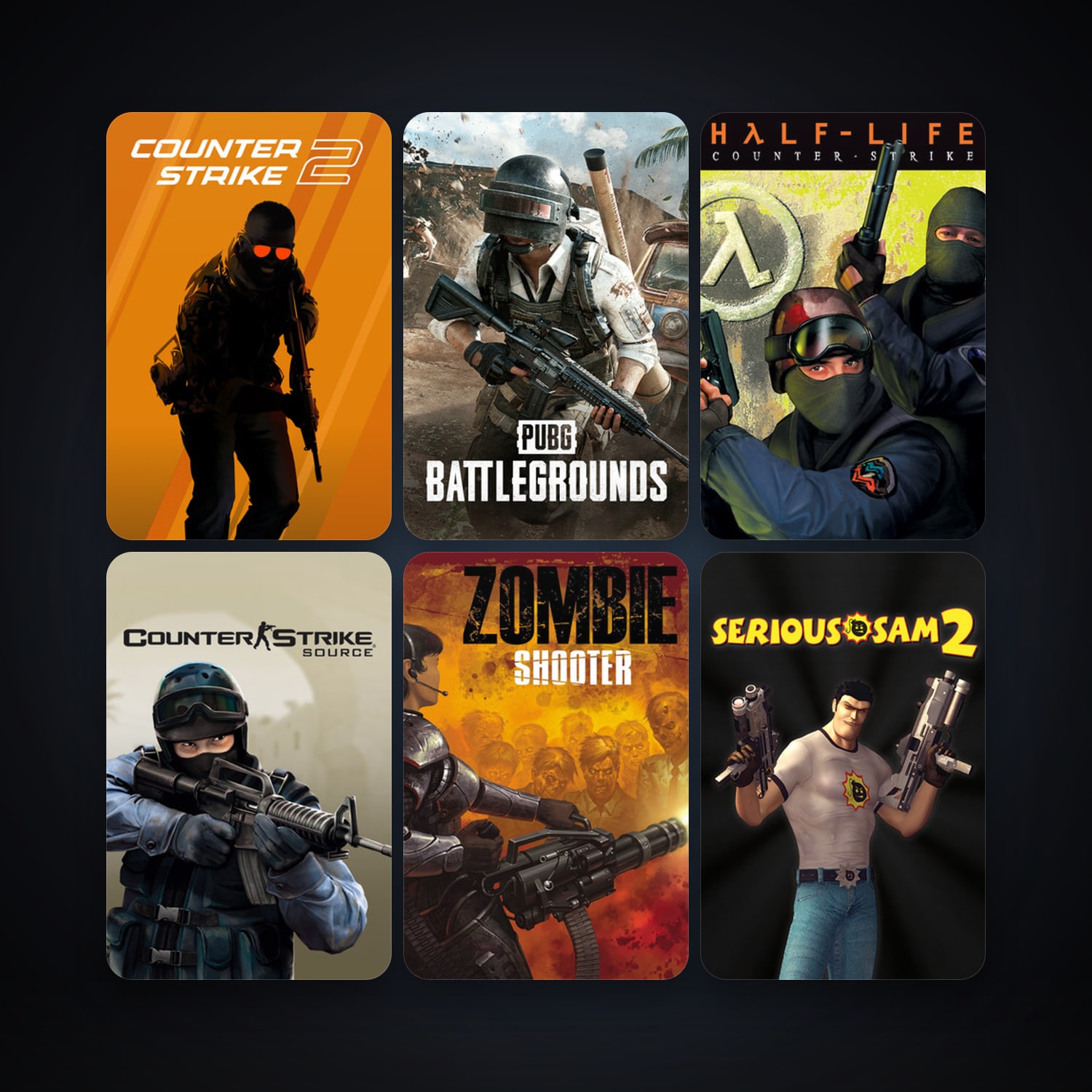 Counter-Strike + Counter-Strike: Source, 12 games, Steam 11, clean — HabibiAccounts