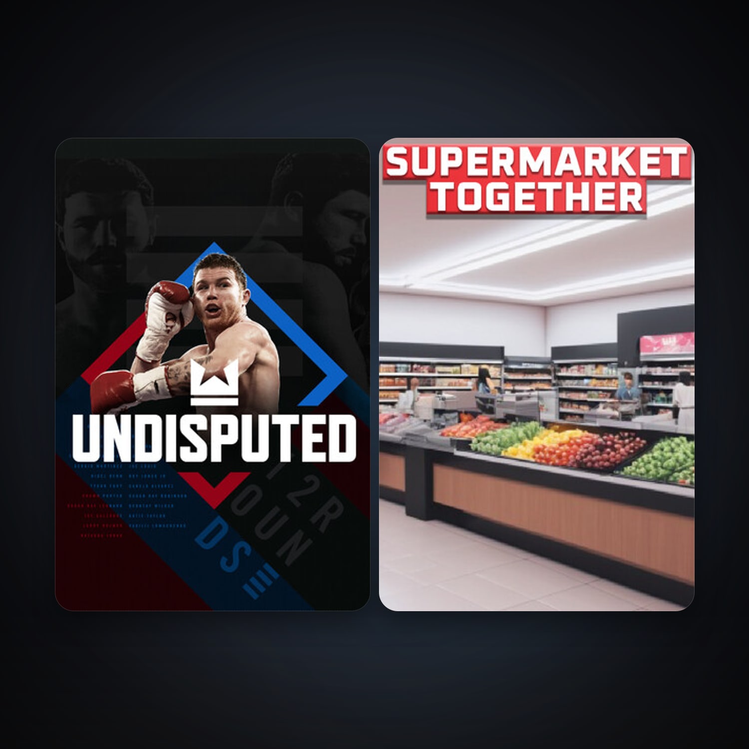 Undisputed + Supermarket Together, 3 games, clean — HabibiAccounts