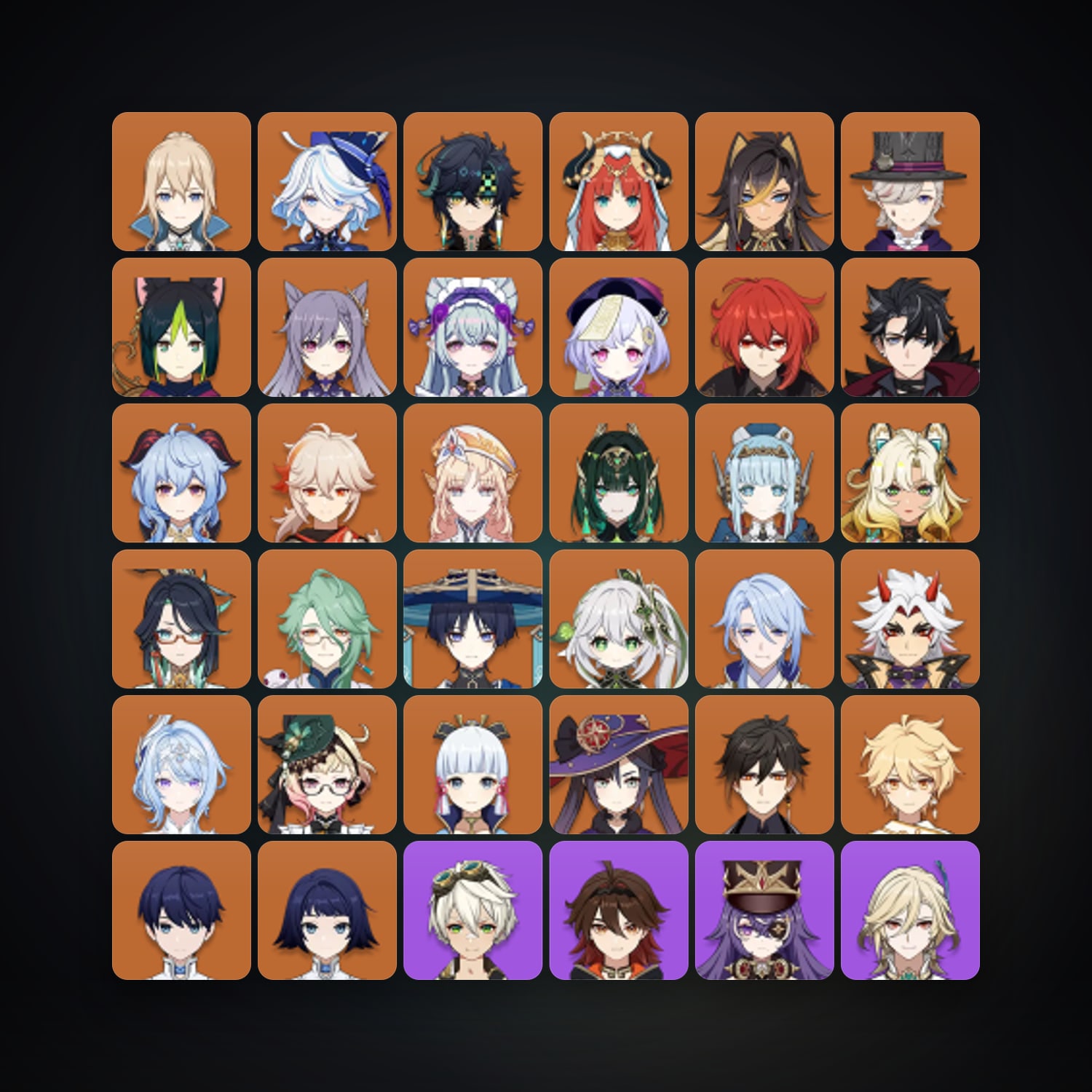 جينشن إمباكت | AR 59 | 79 شخصية | 29× 5★ — HabibiAccounts