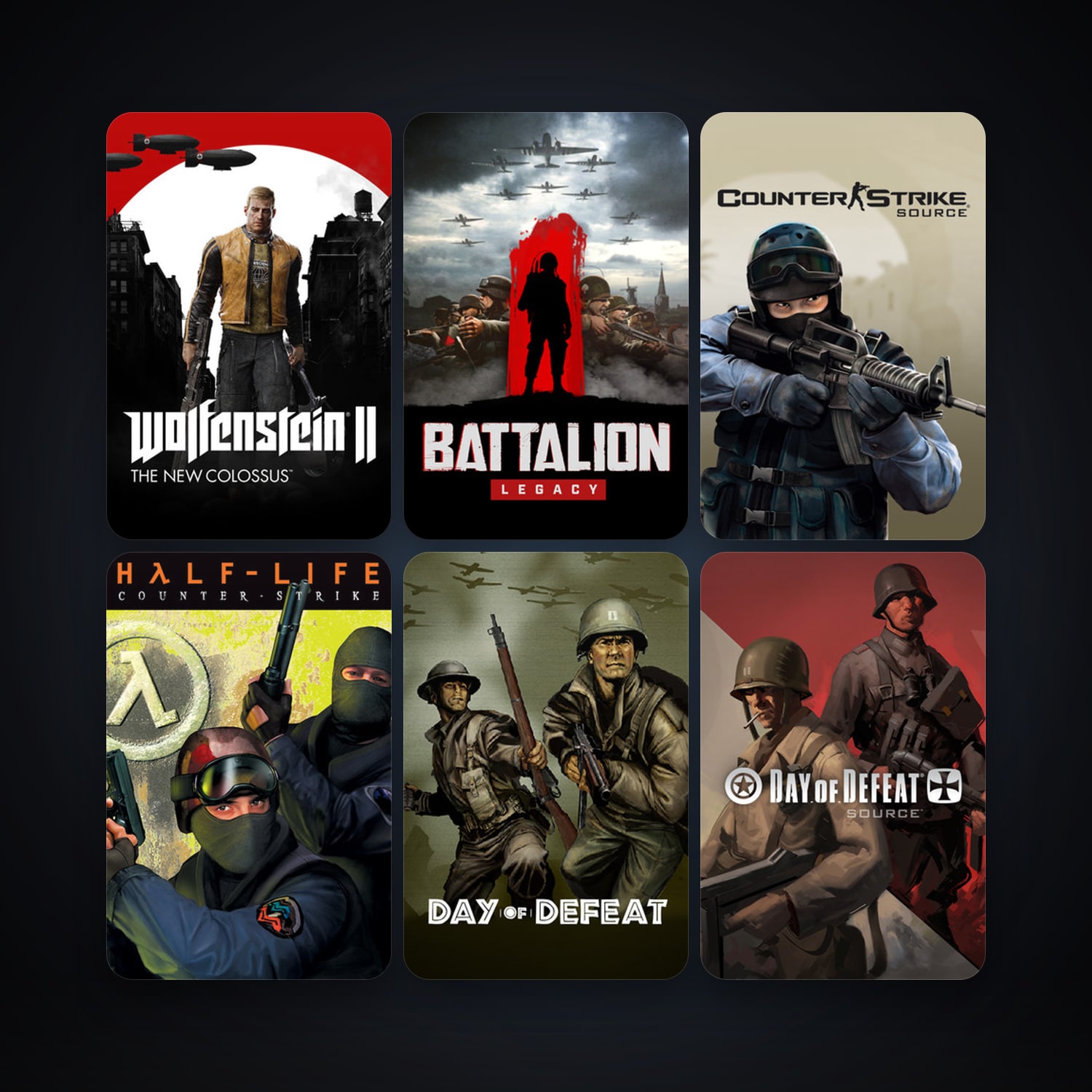 Counter-Strike + Day of Defeat, 11 games, clean — HabibiAccounts